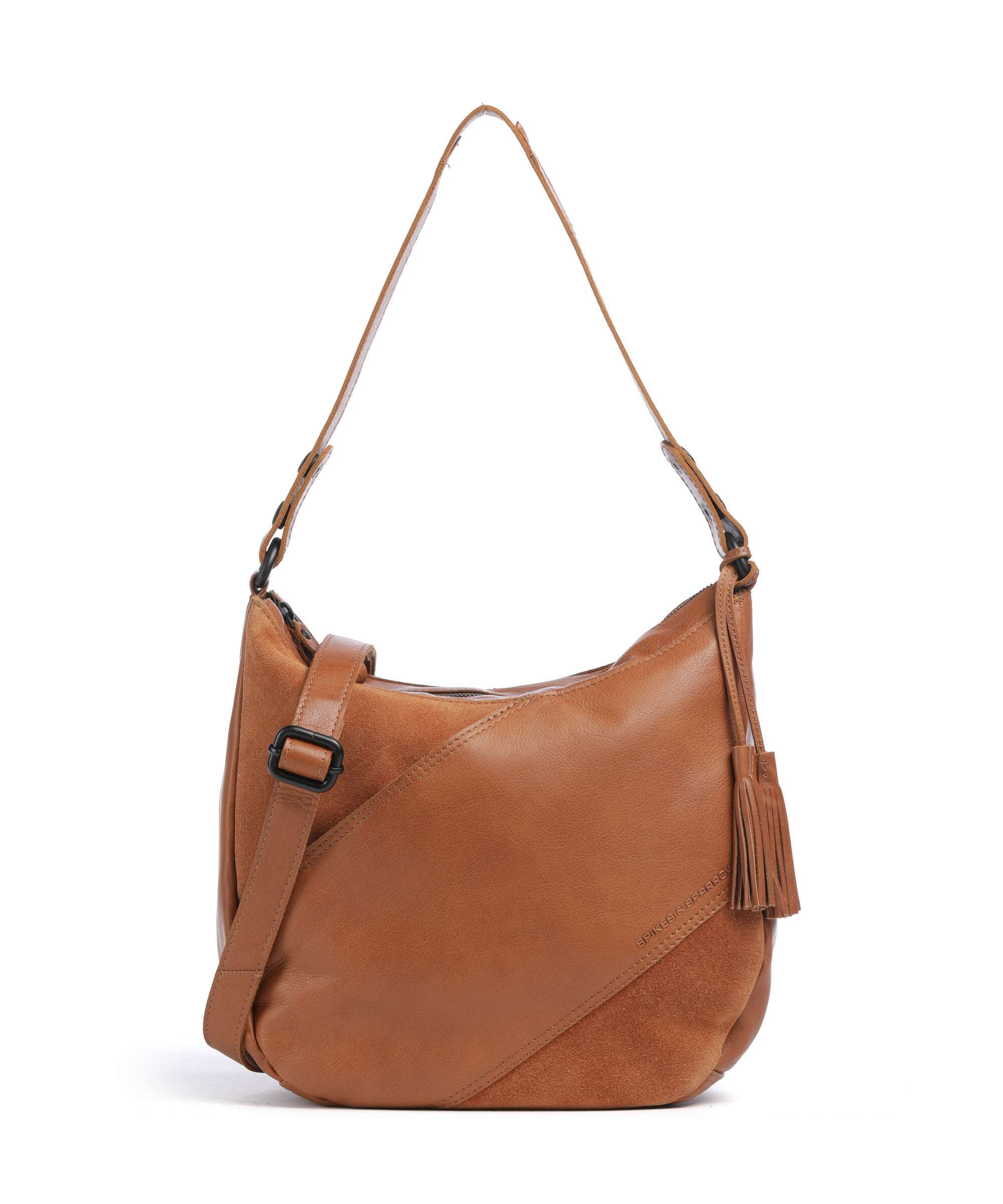 Spikes & Sparrow Suede Mix Natalia Torebka worek brandy