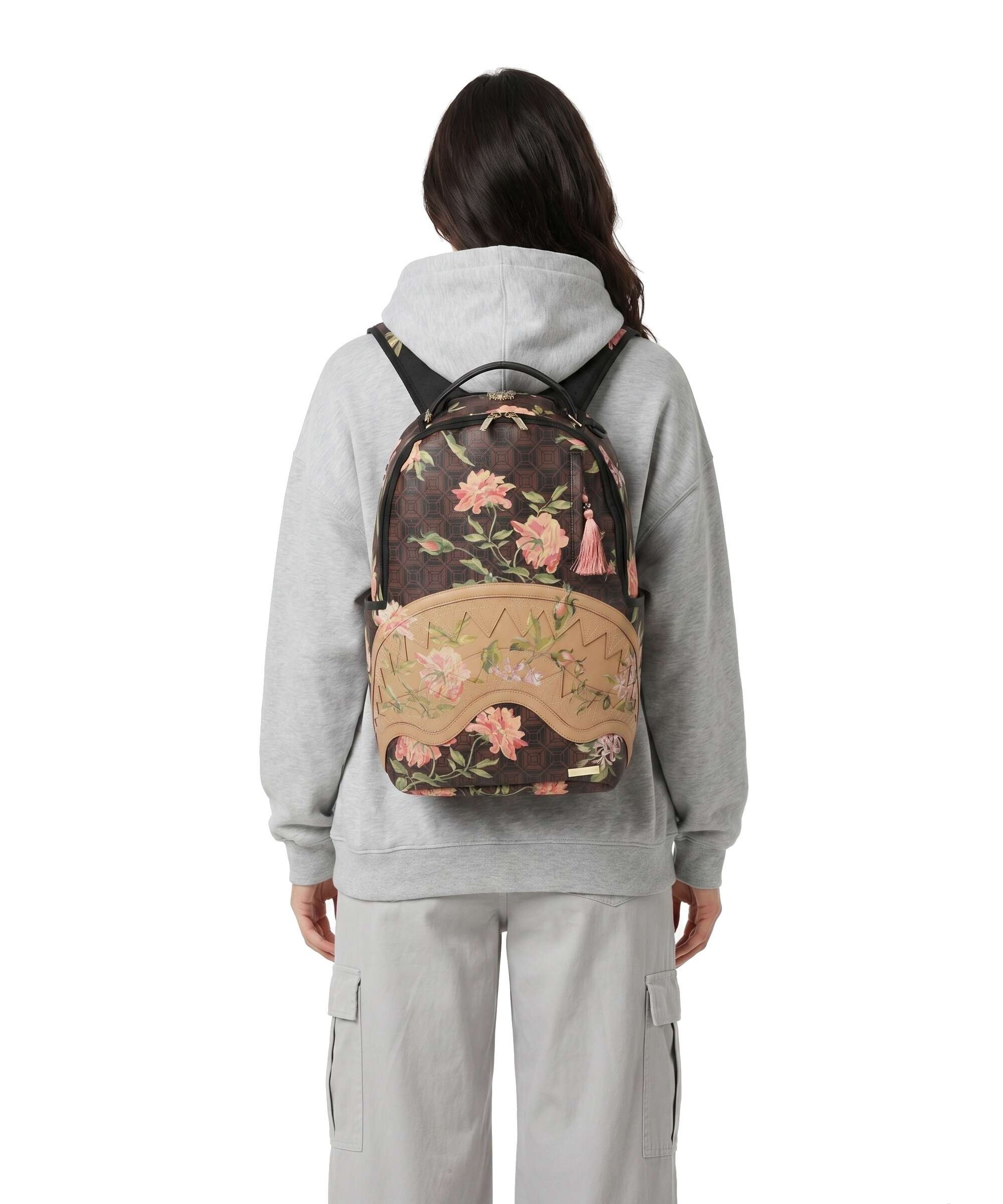 Sprayground AI Henny Floral Plecak brown - Image 3