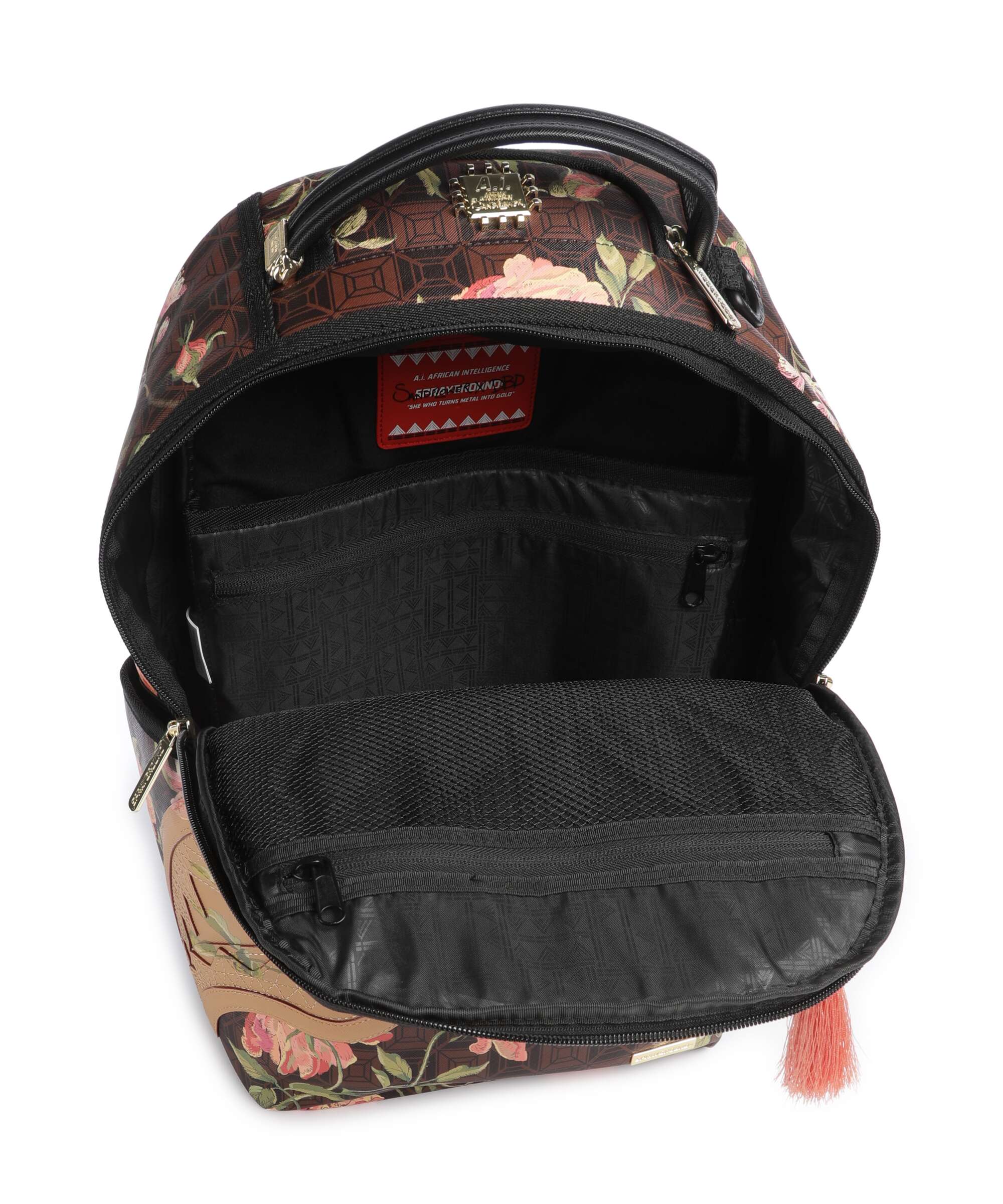 Sprayground AI Henny Floral Plecak brown - Image 5