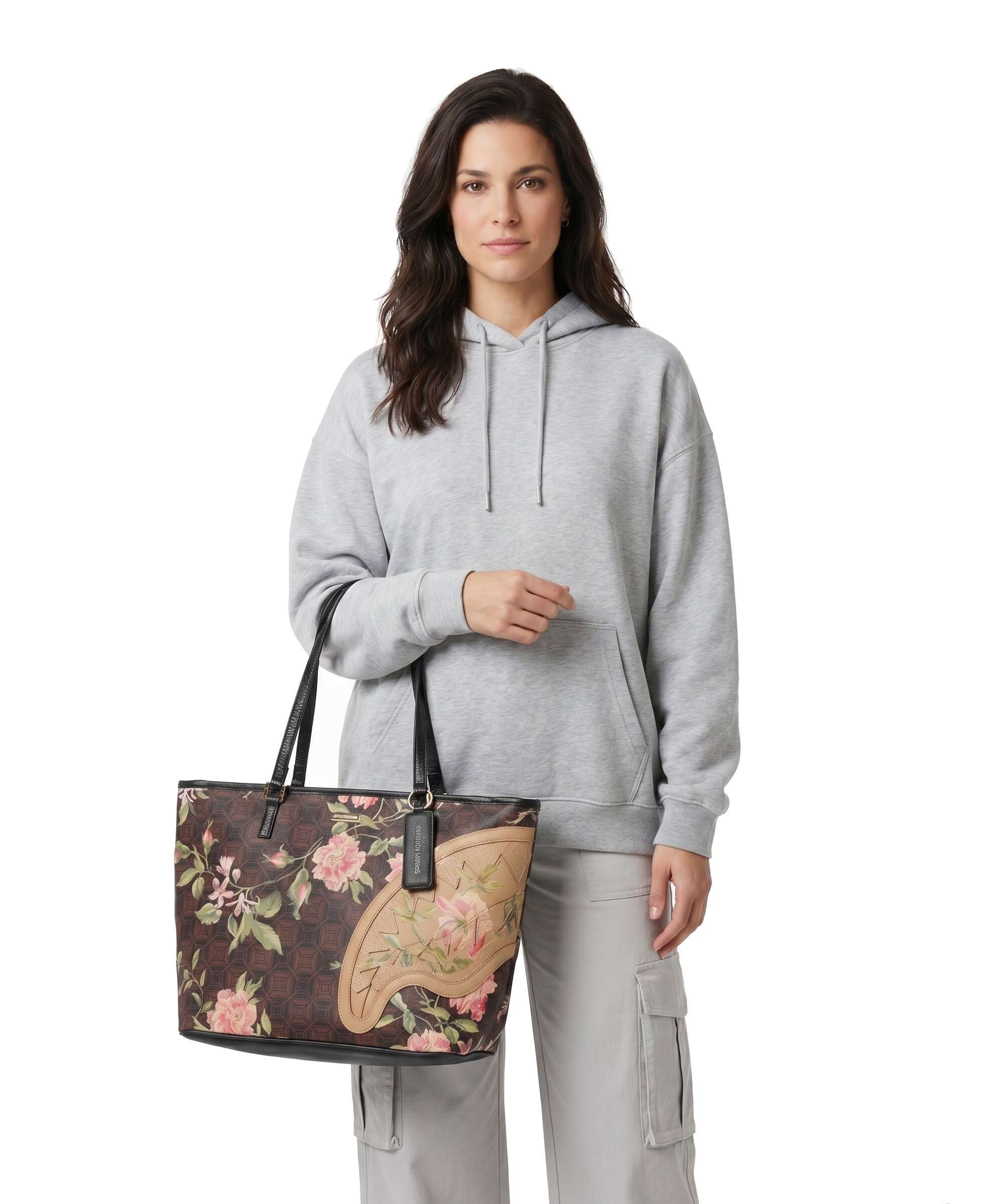 Sprayground AI Henny Floral Torba na zakupy brown - Image 3