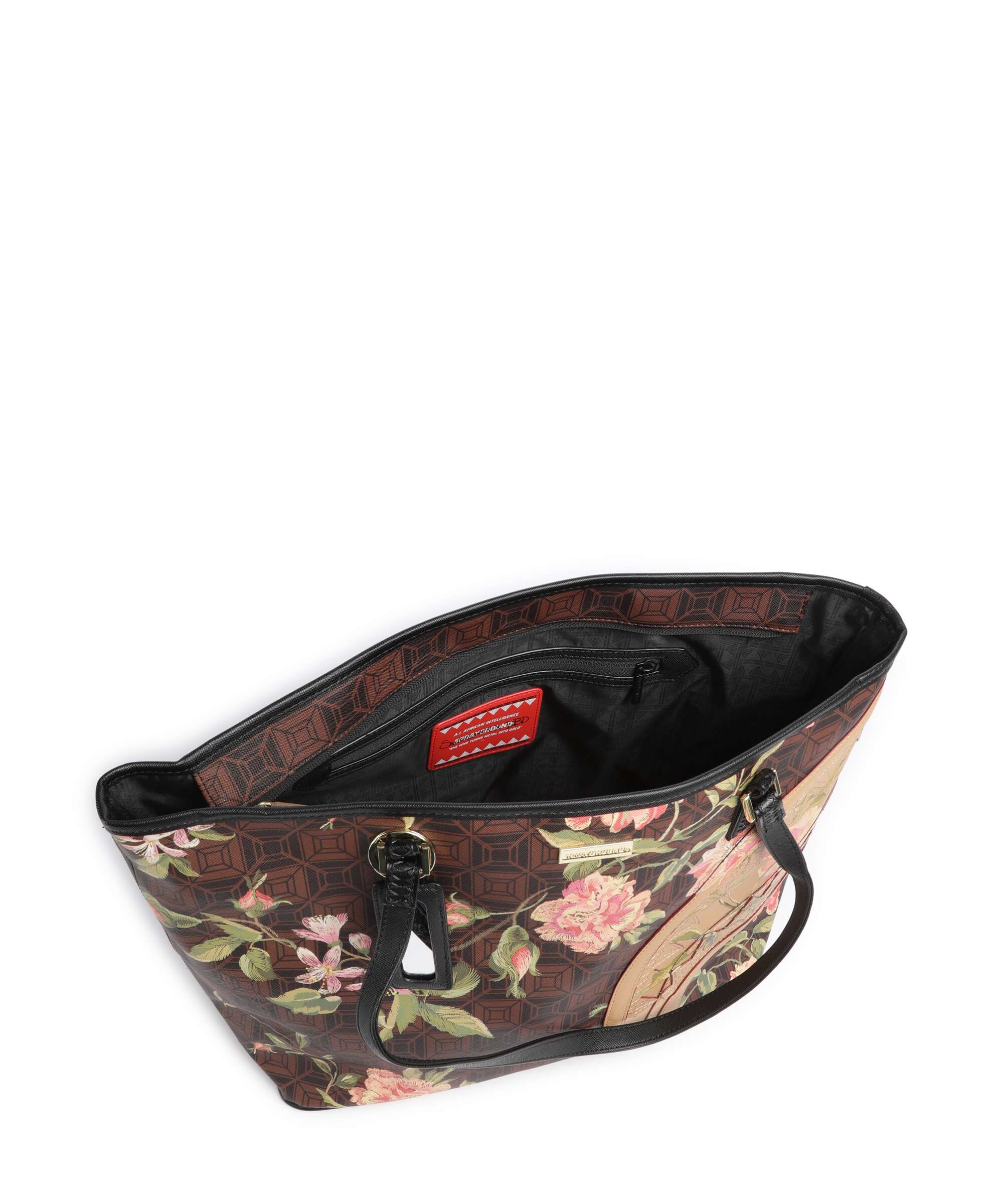 Sprayground AI Henny Floral Torba na zakupy brown - Image 6