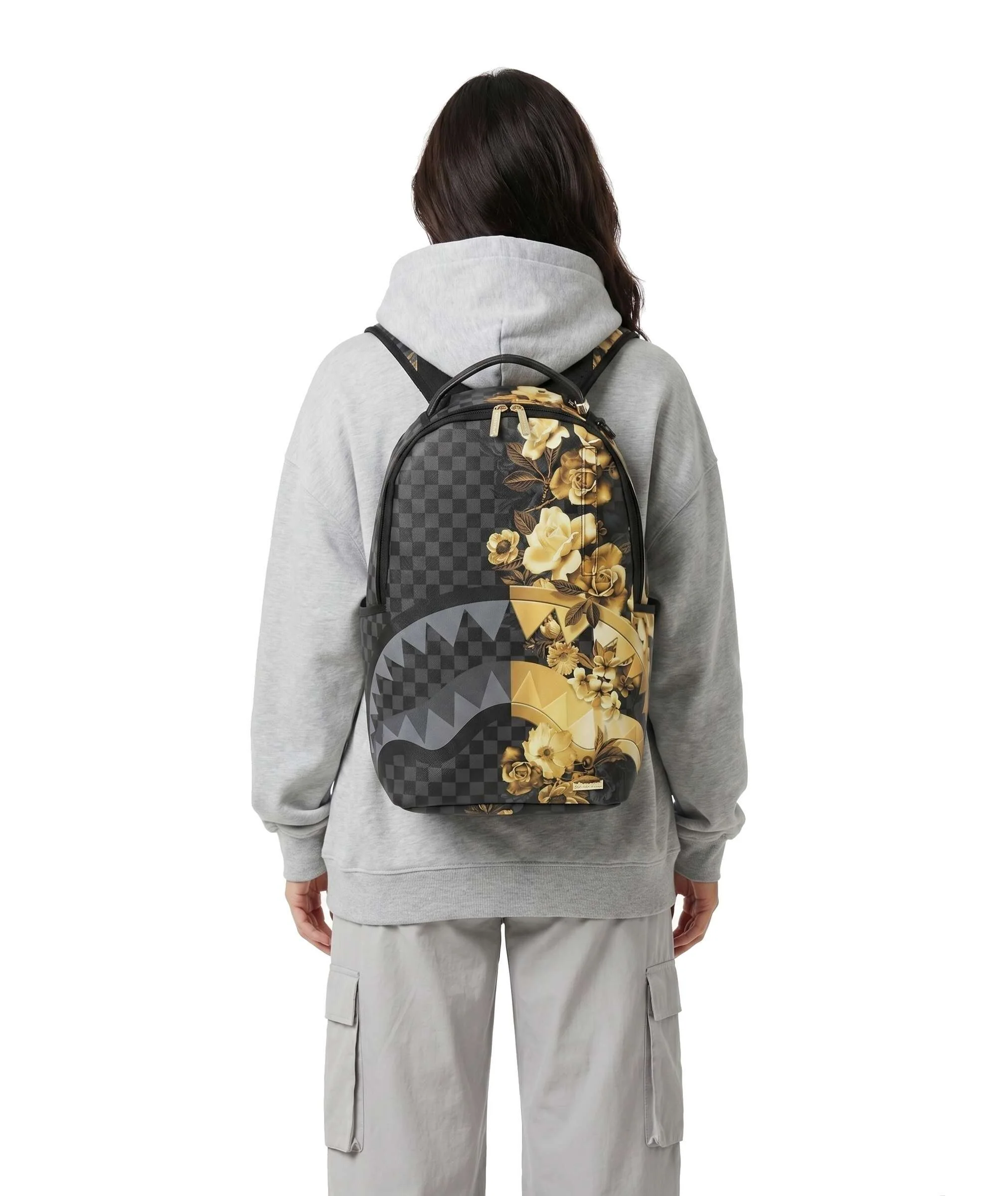 Sprayground Gold Floral Remix Plecak black - Image 3