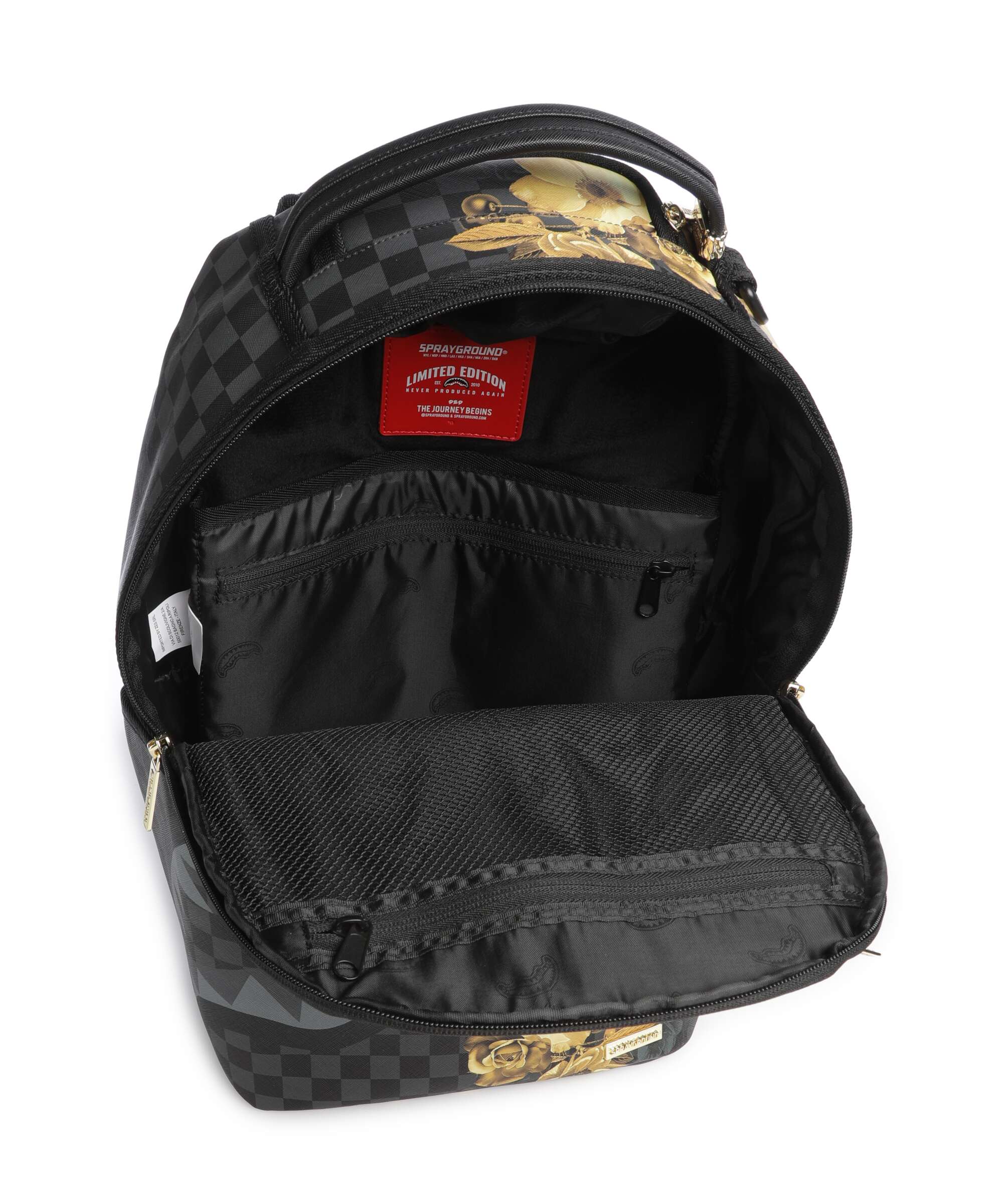Sprayground Gold Floral Remix Plecak black - Image 5