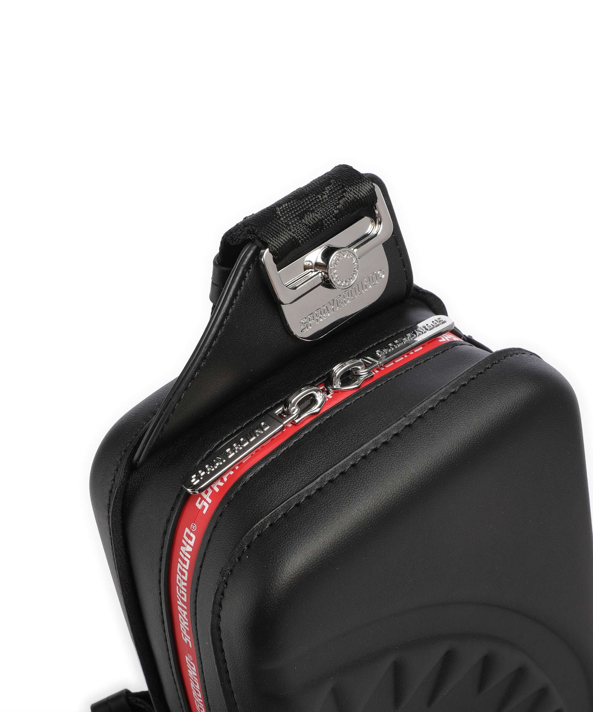 Sprayground Printed Zipper Shark Plecak na jedno ramię black - Image 4