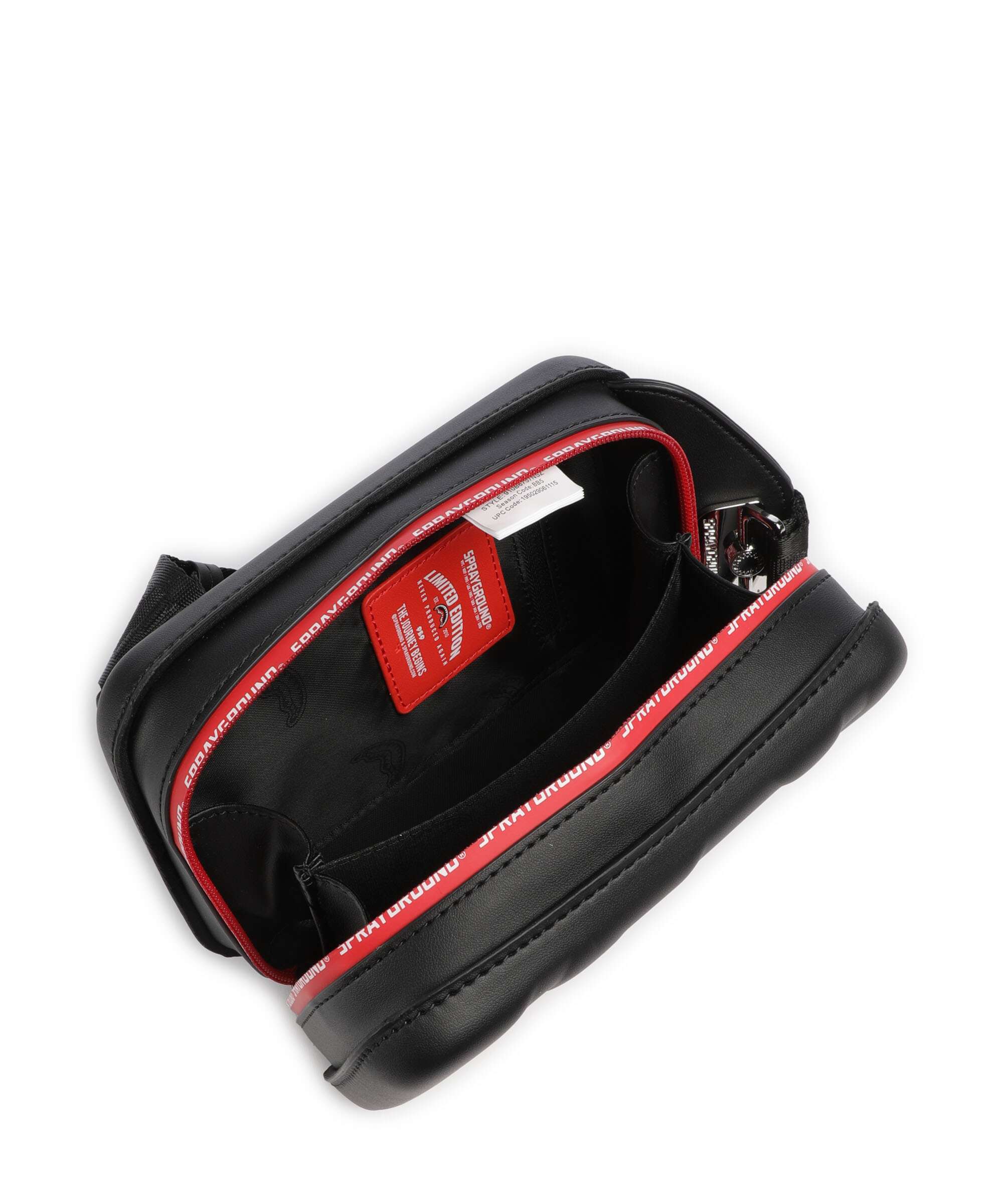 Sprayground Printed Zipper Shark Plecak na jedno ramię black - Image 5