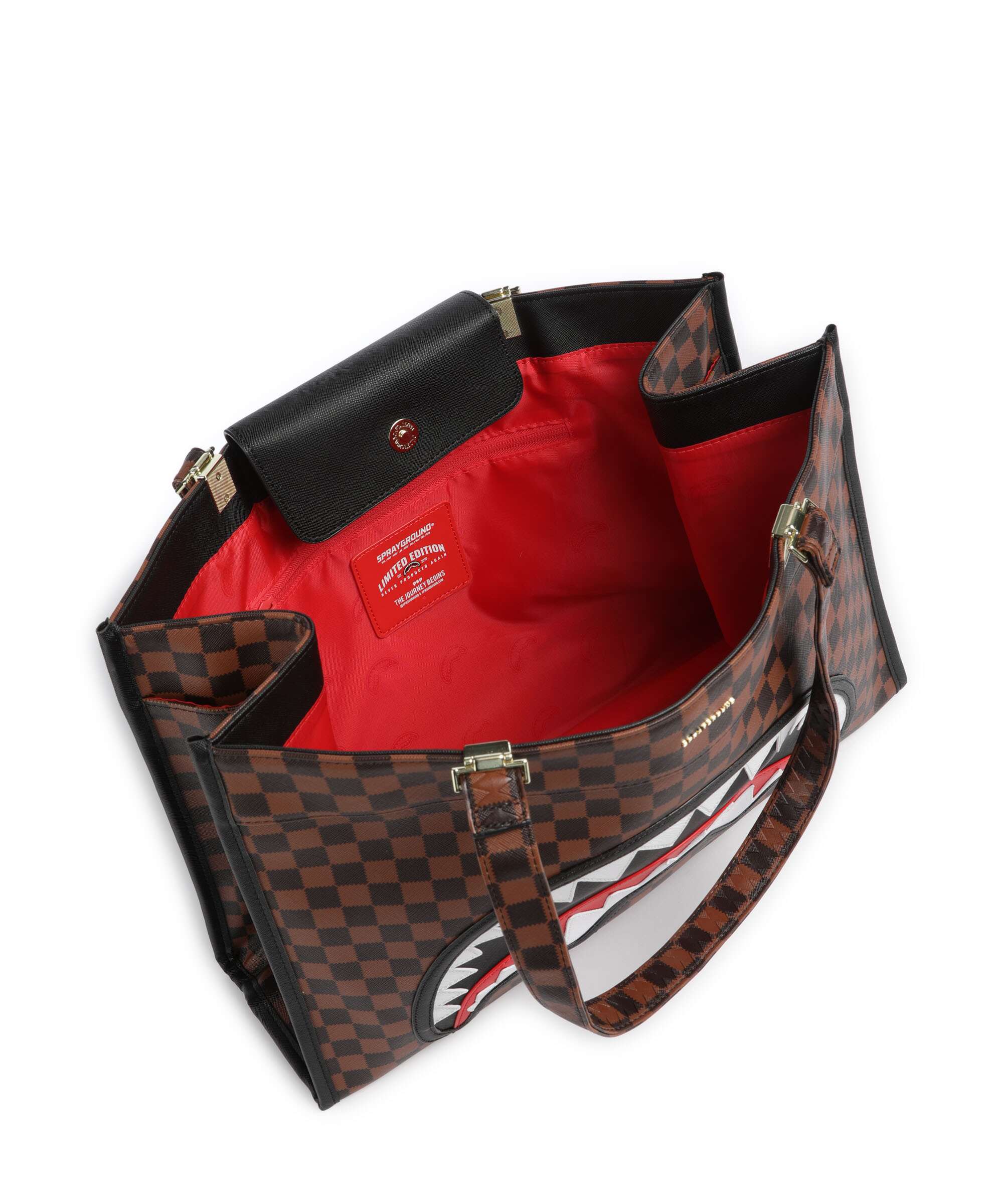 Sprayground Sawtooth Sharks in Paris Torba na zakupy brown - Image 5