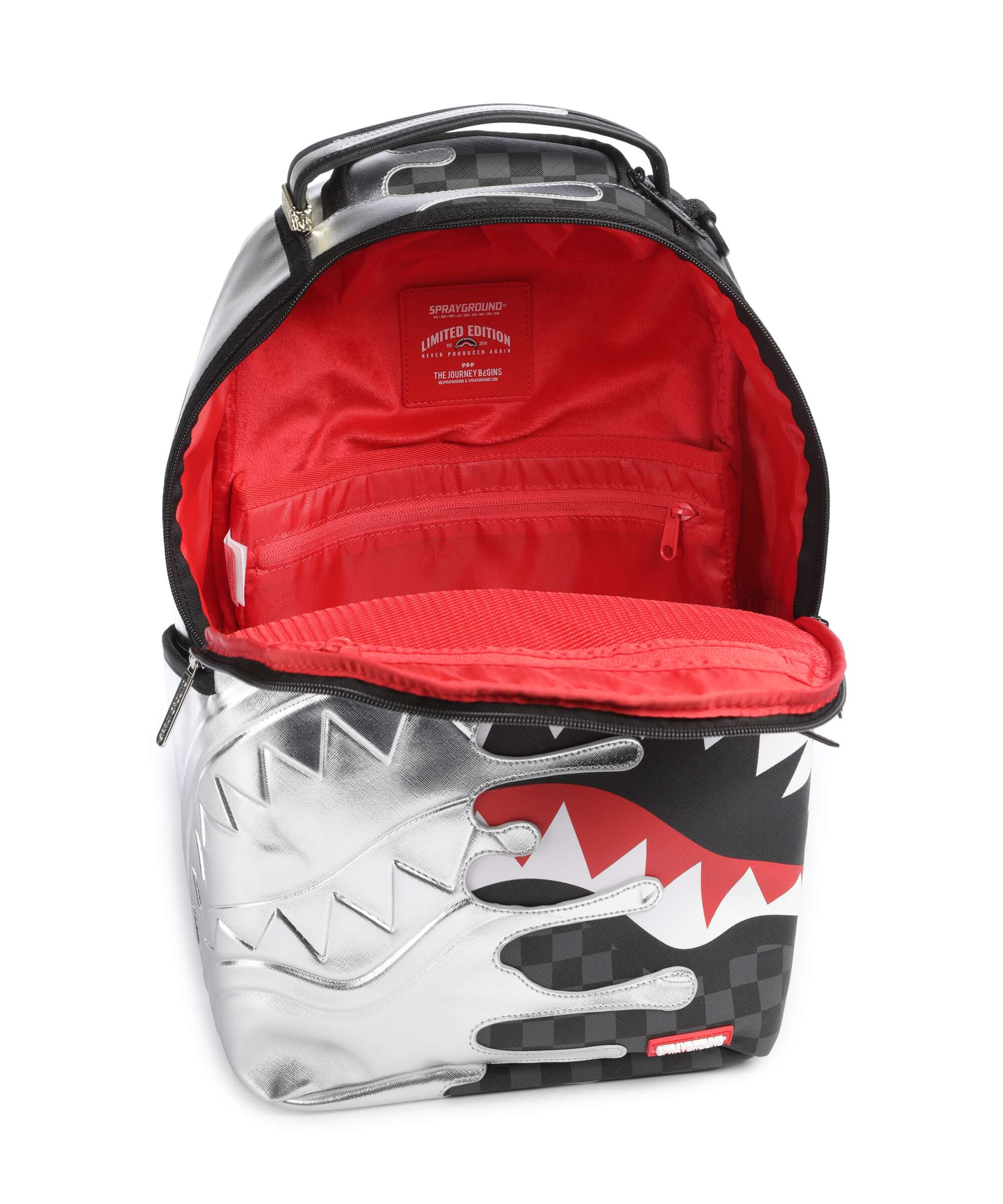 Sprayground Silver Side Drip Plecak silver - Image 5