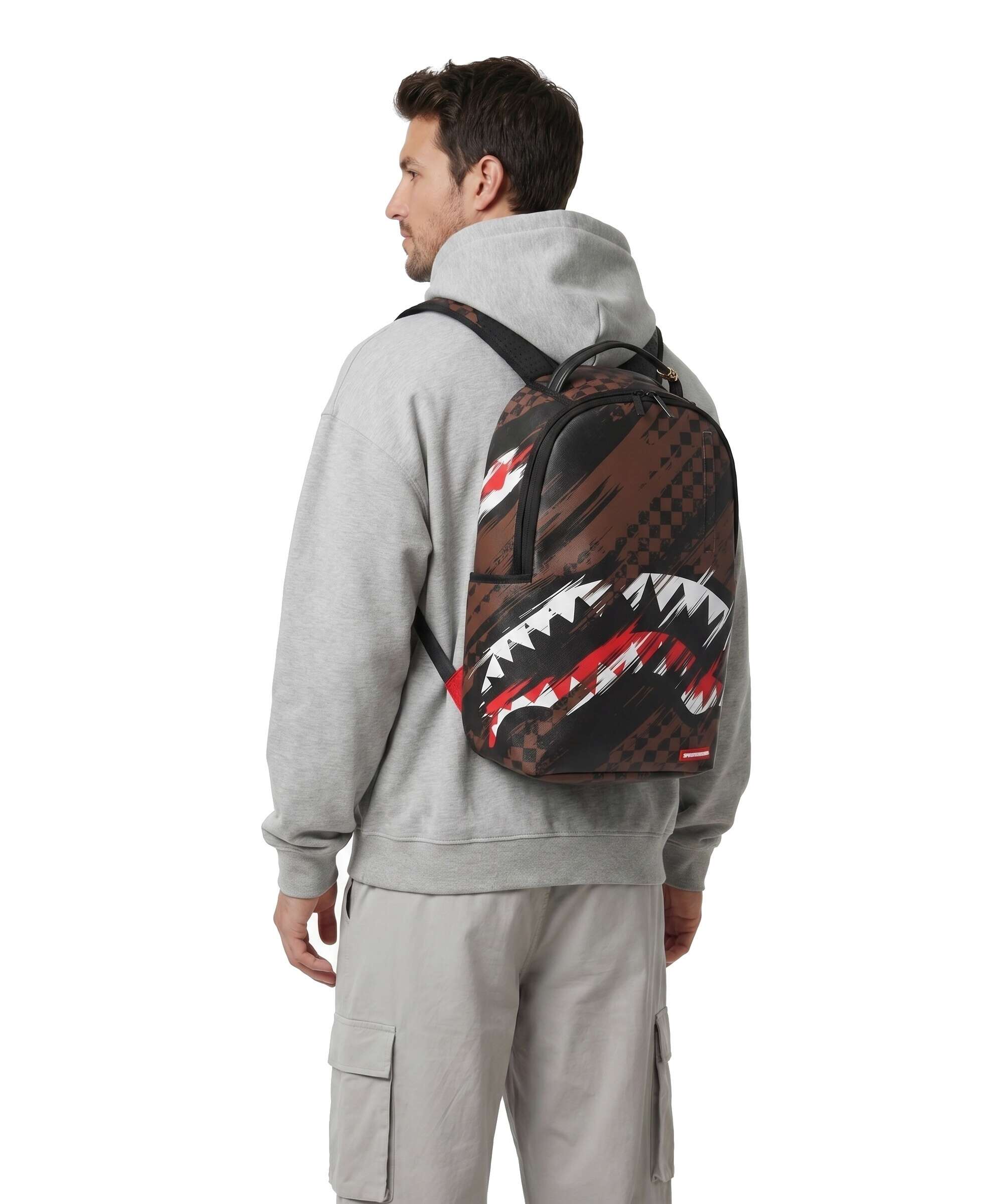 Sprayground Smeared Grunge Plecak brown - Image 3