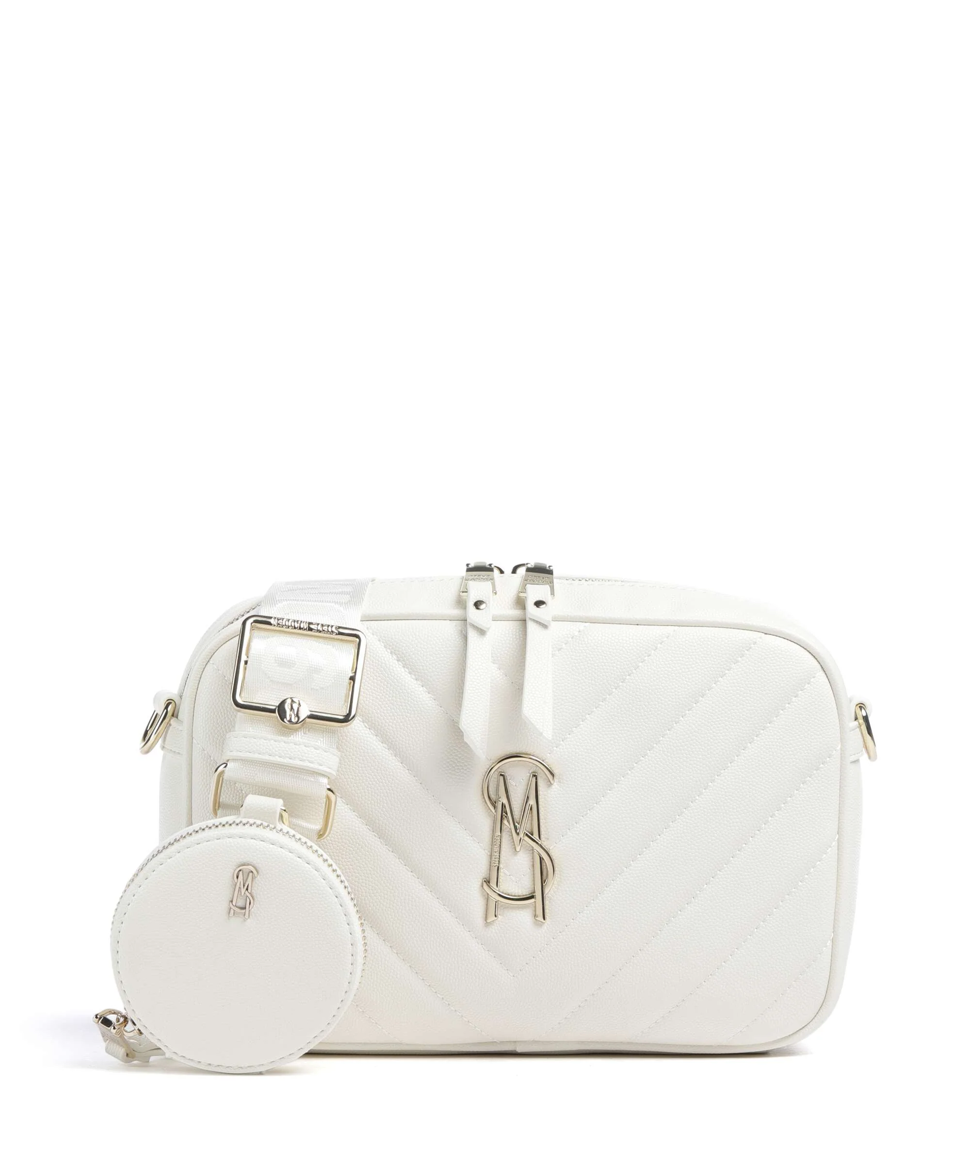 Steve Madden BZIRIA Torba przez ramię white/gold