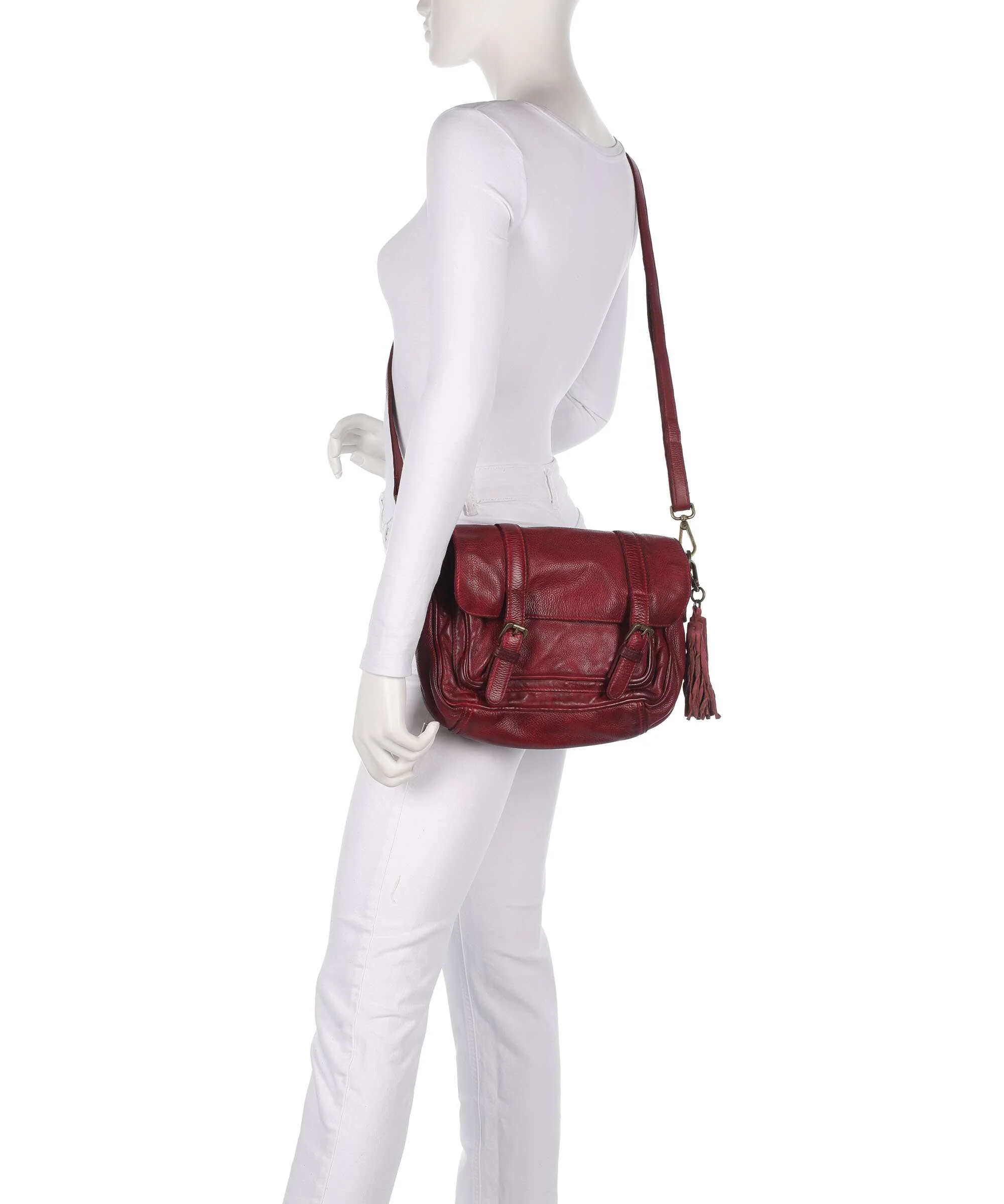 Taschendieb Wien Kaisterstrasse 6 Torba przez ramię red burgundy - Image 3