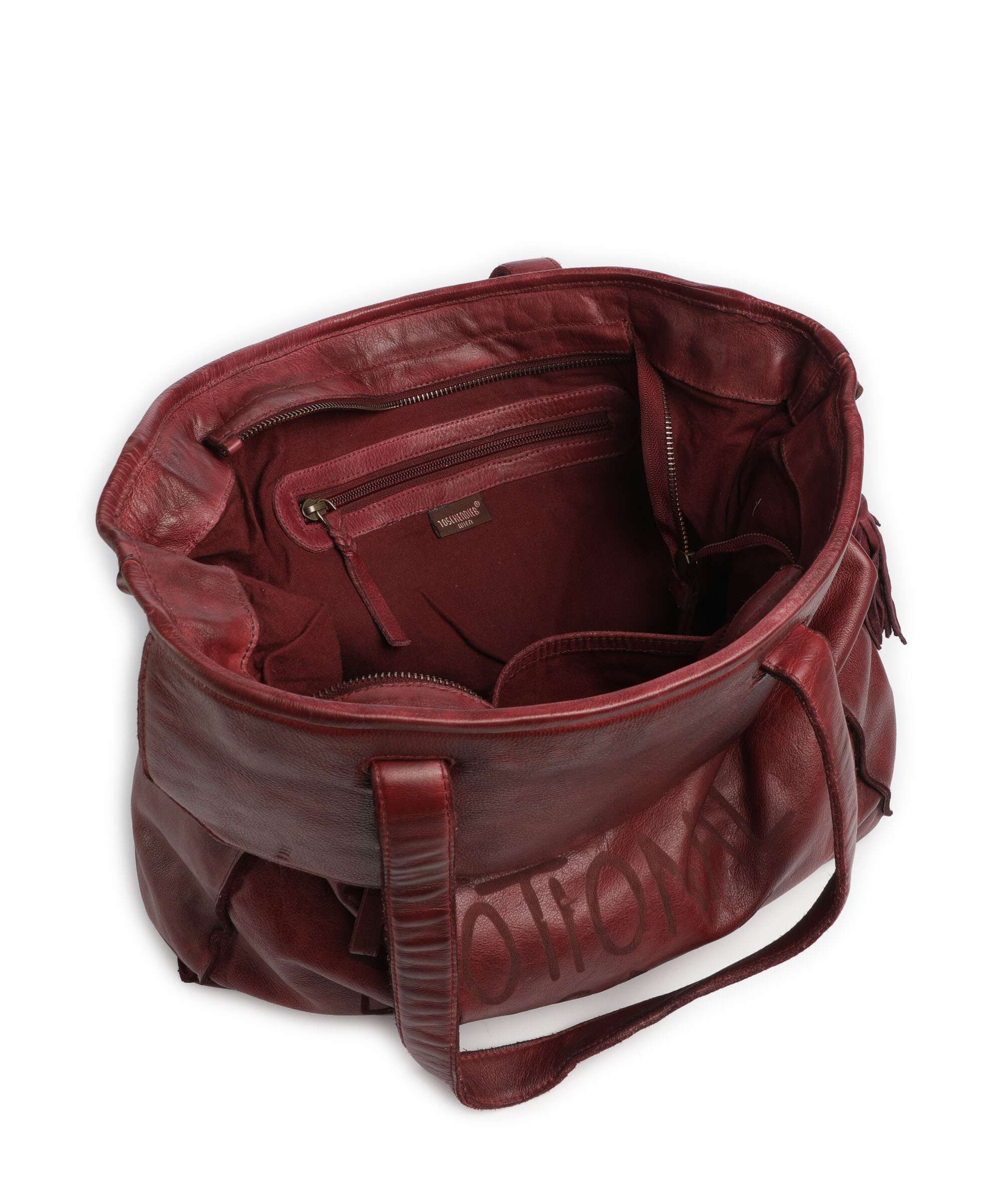 Taschendieb Wien Seelengasse 2 Torba na zakupy red burgundy - Image 5