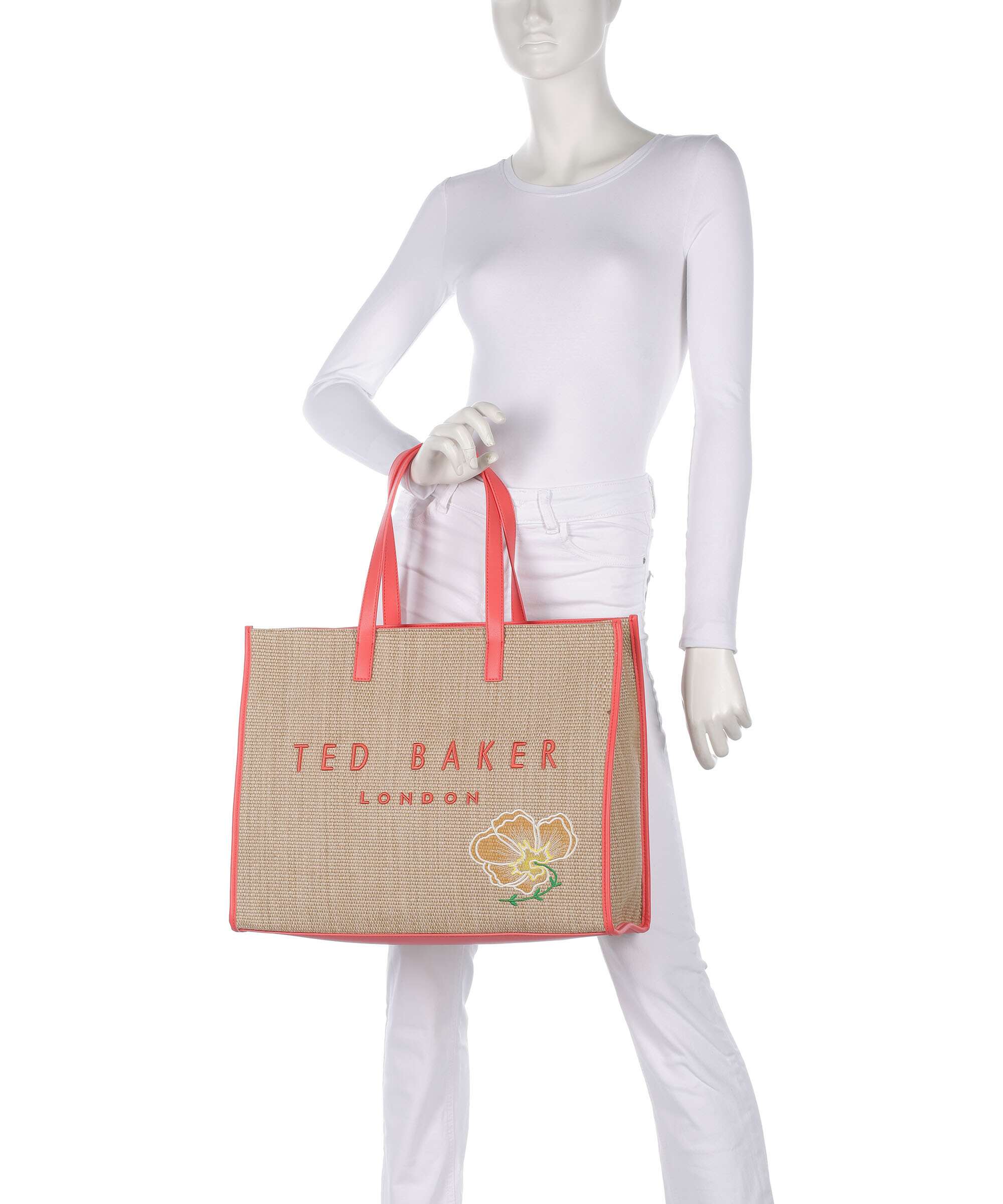 Ted Baker Floraff Torba na zakupy orange - Image 3