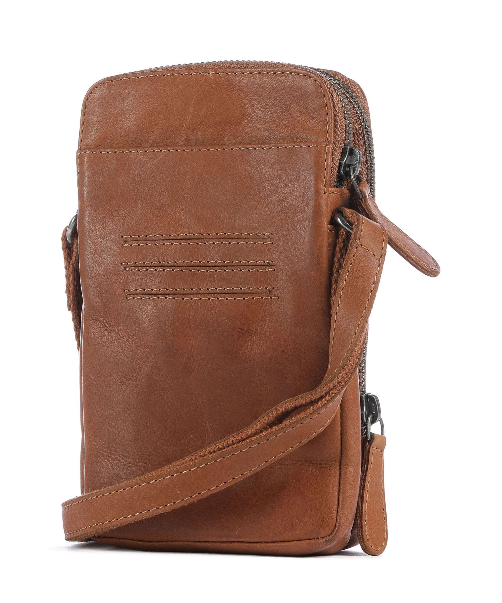 The Chesterfield Brand Cow Wax Pull Up Alesund Torebka na telefon cognac - Image 2