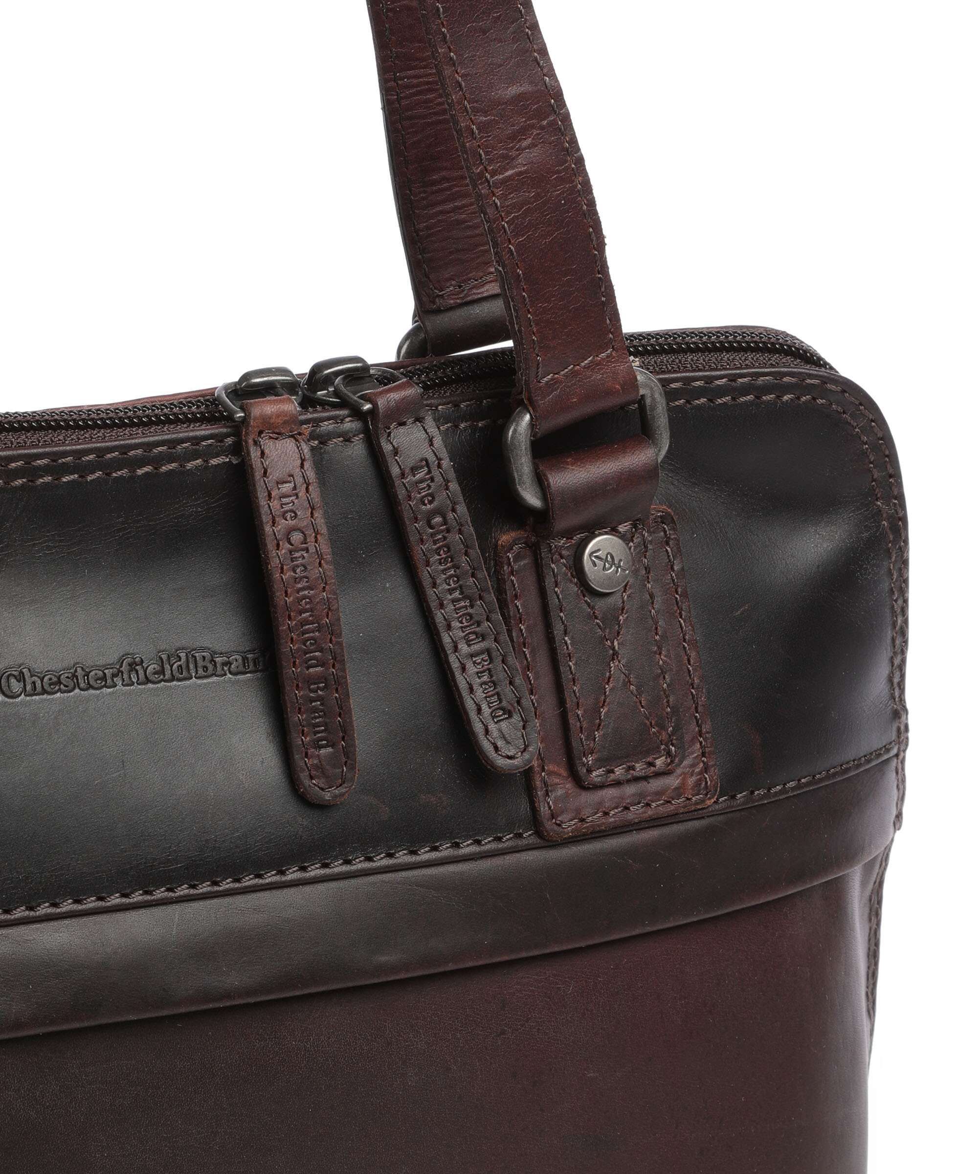 The Chesterfield Brand Cow Wax Pull Up Belgrado Torba na ramię brown - Image 4