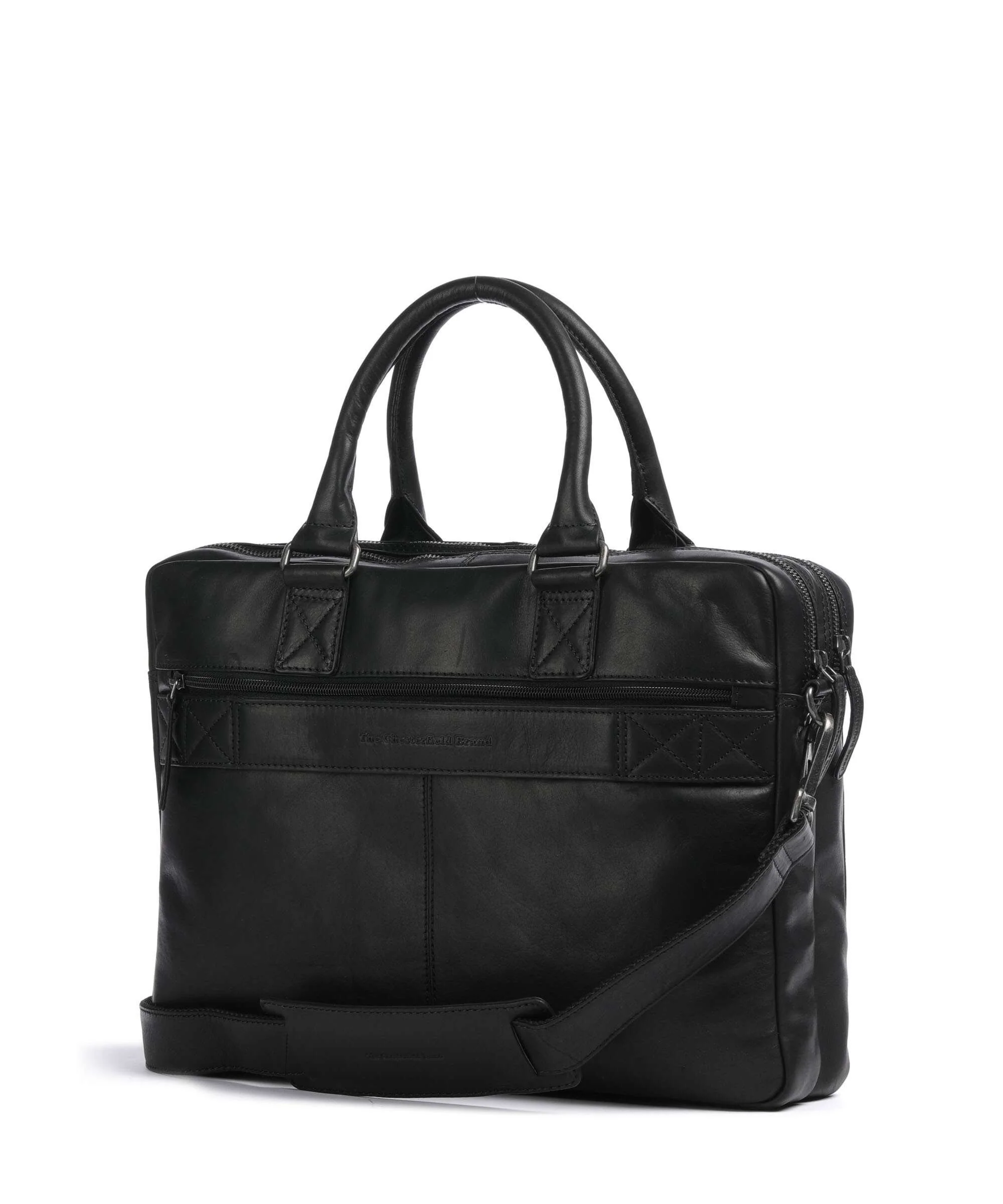 The Chesterfield Brand Cow Wax Pull Up Fabian Aktówka black - Image 2