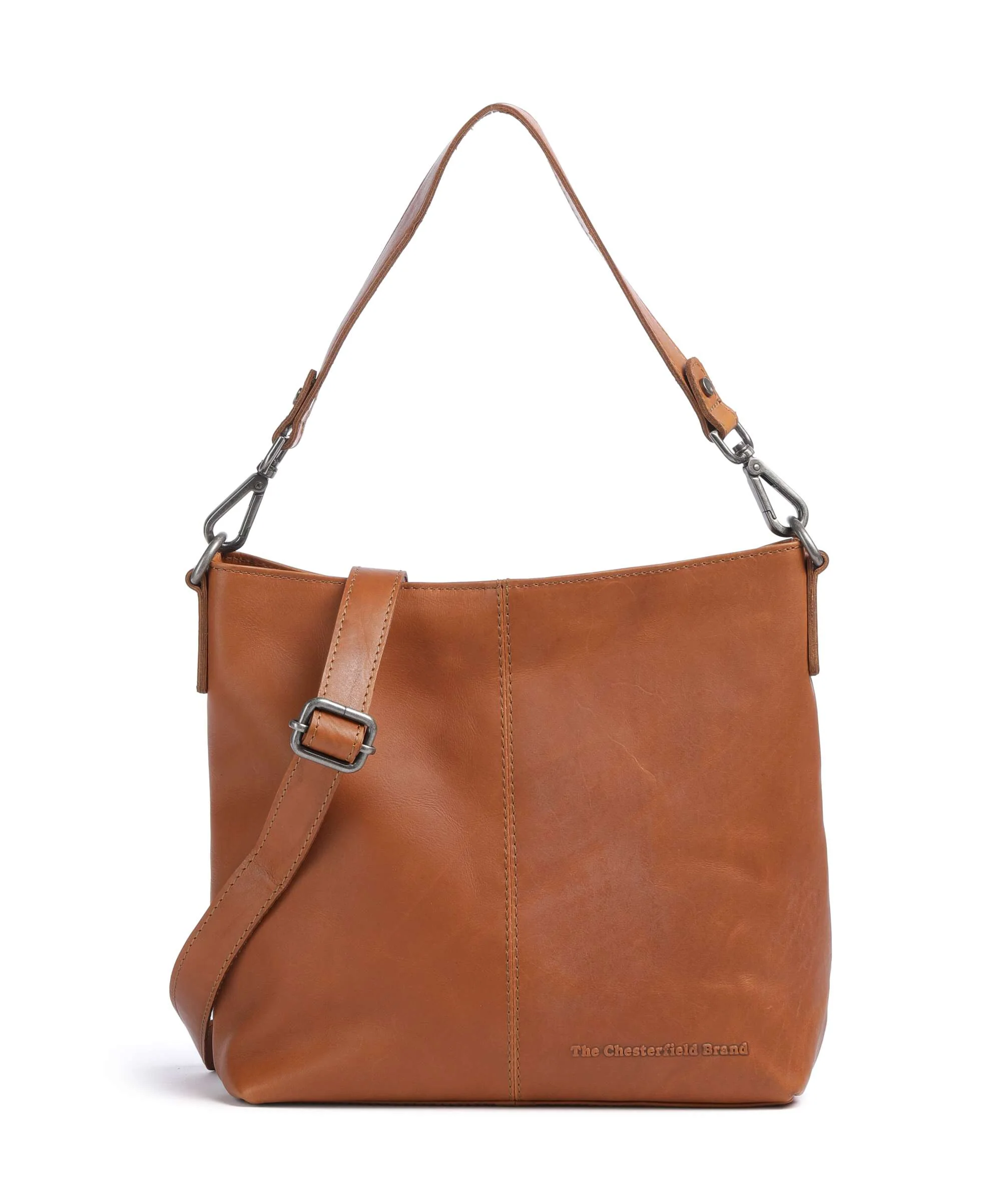 The Chesterfield Brand Cow Wax Pull Up Jen Torebka worek cognac