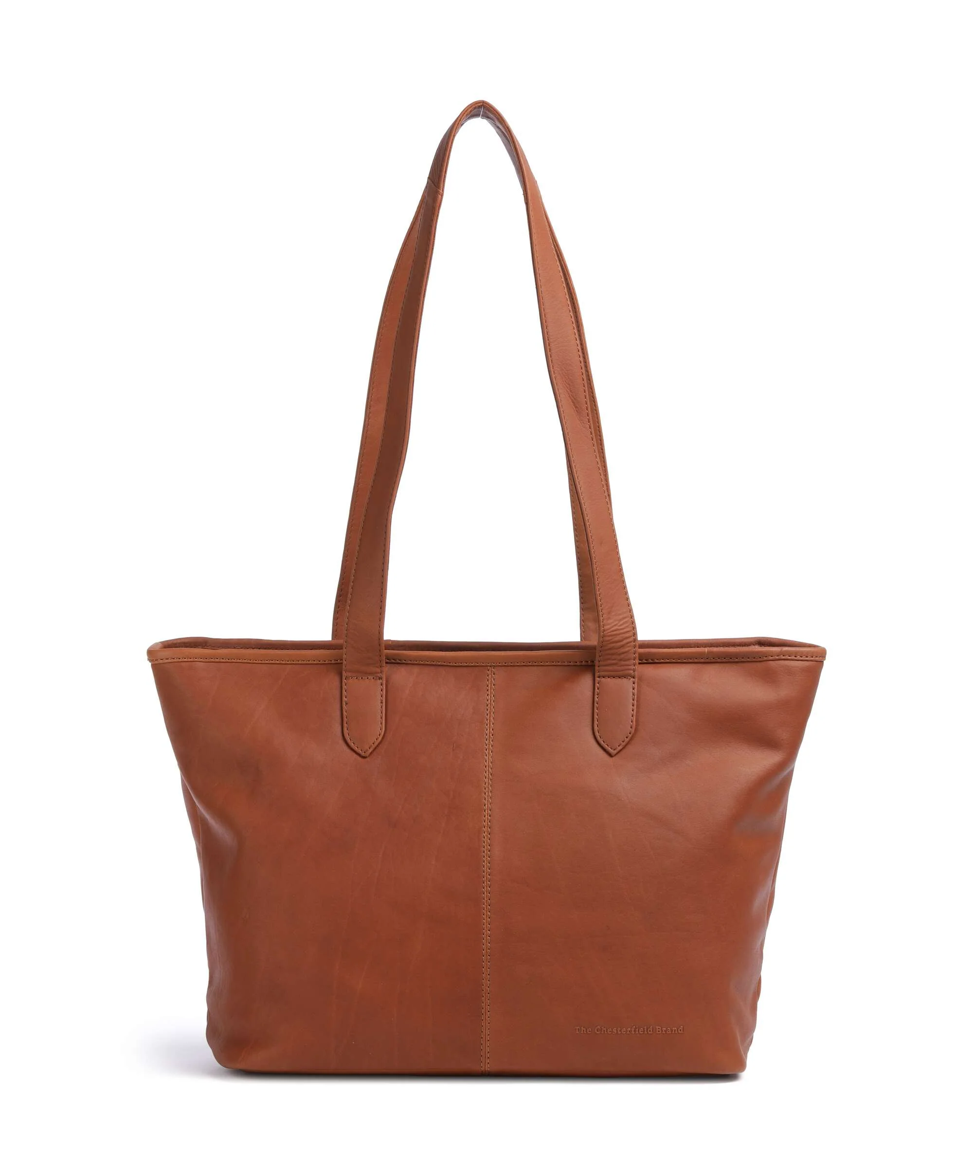 The Chesterfield Brand Cow Wax Pull Up Monza Torba na zakupy cognac