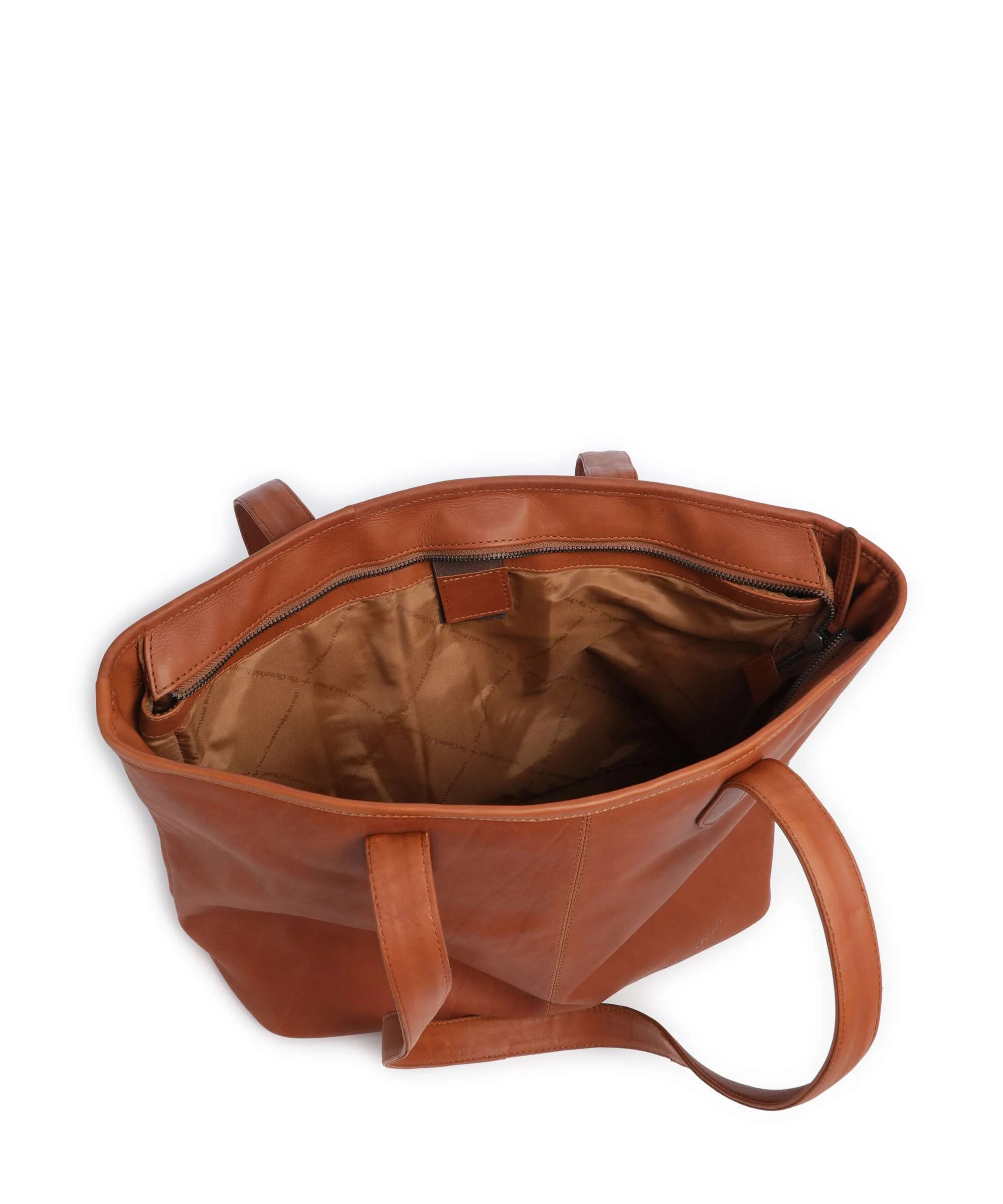The Chesterfield Brand Cow Wax Pull Up Monza Torba na zakupy cognac - Image 5