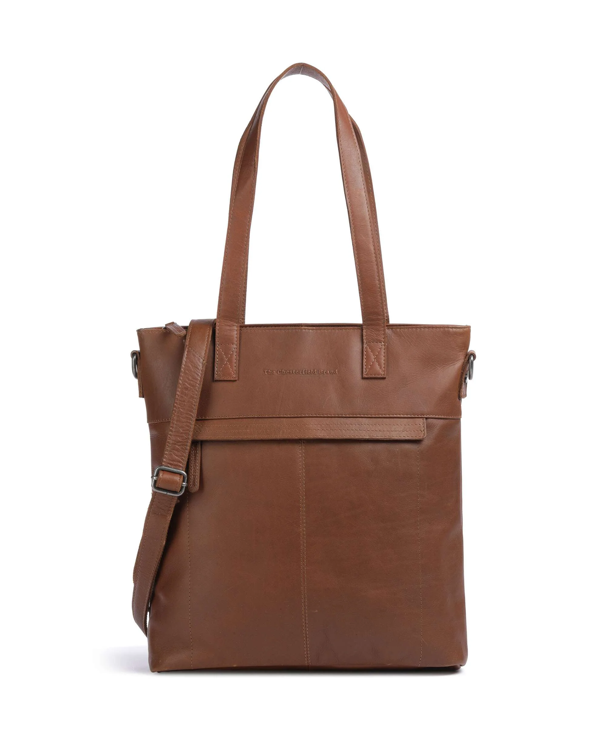 The Chesterfield Brand Cow Wax Pull Up Nunavik Torba na zakupy cognac