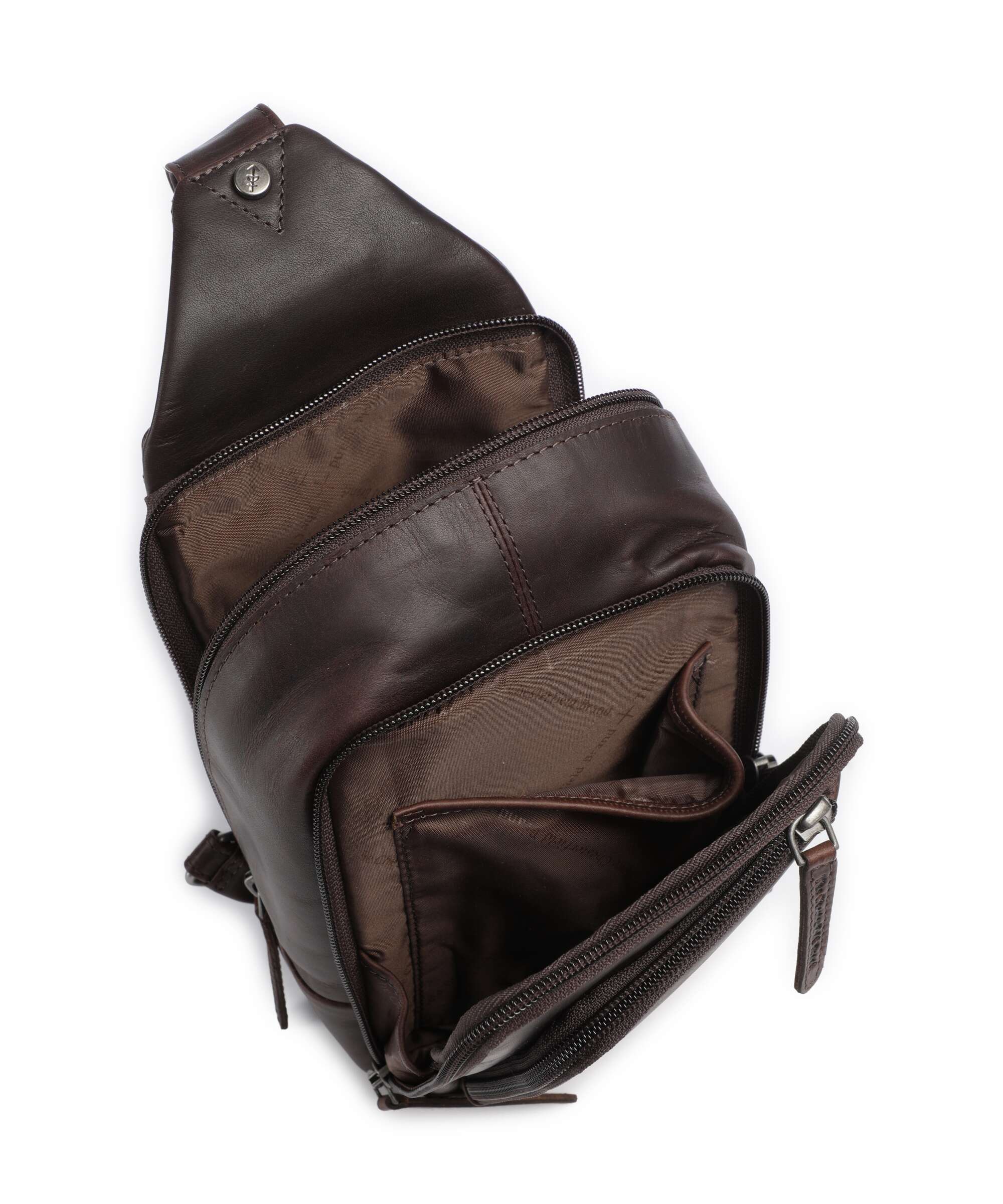 The Chesterfield Brand Cow Wax Pull Up Riga Plecak na jedno ramię brown - Image 6