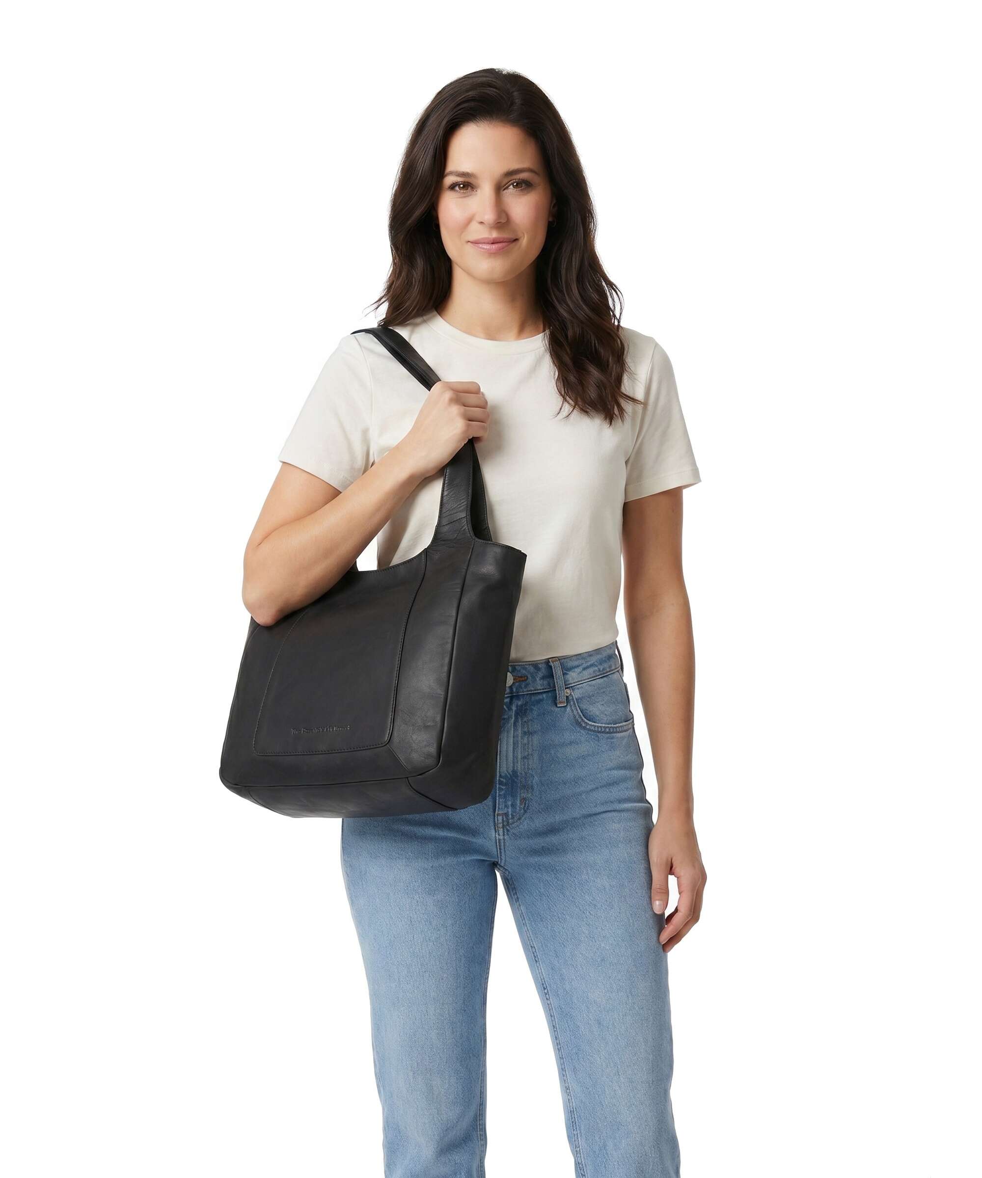 The Chesterfield Brand Cow Wax Pull Up Tofino Torba na zakupy black - Image 3