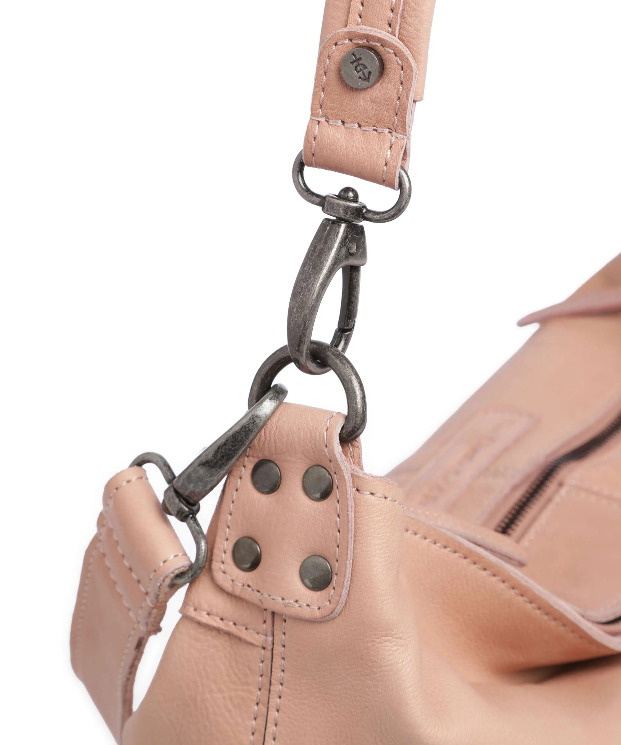 The Chesterfield Brand Washed Waxed Cow Bolivia Torebka worek vintage rose - Image 4