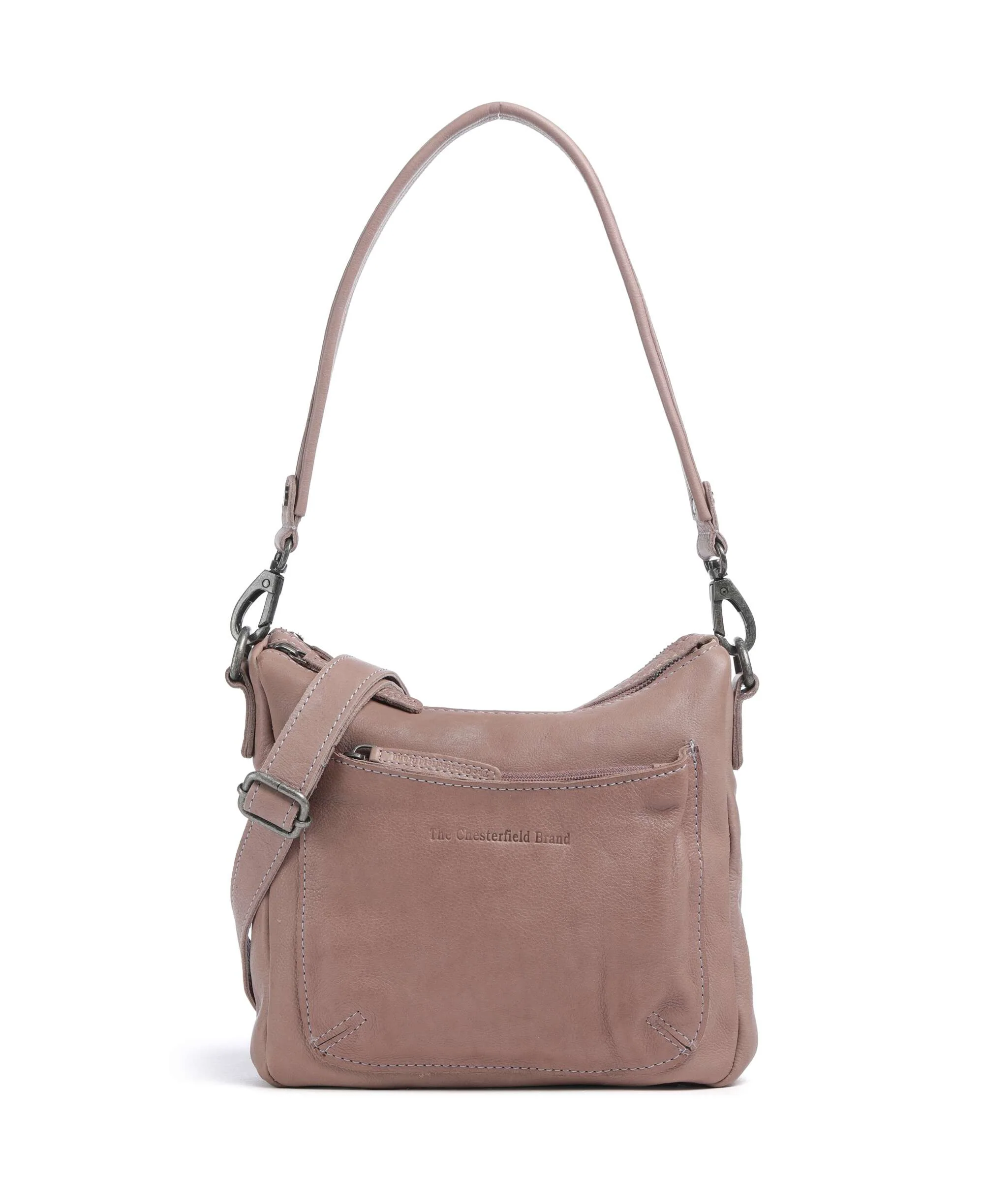 The Chesterfield Brand Washed Waxed Cow Caroline Torba przez ramię lavender lilac