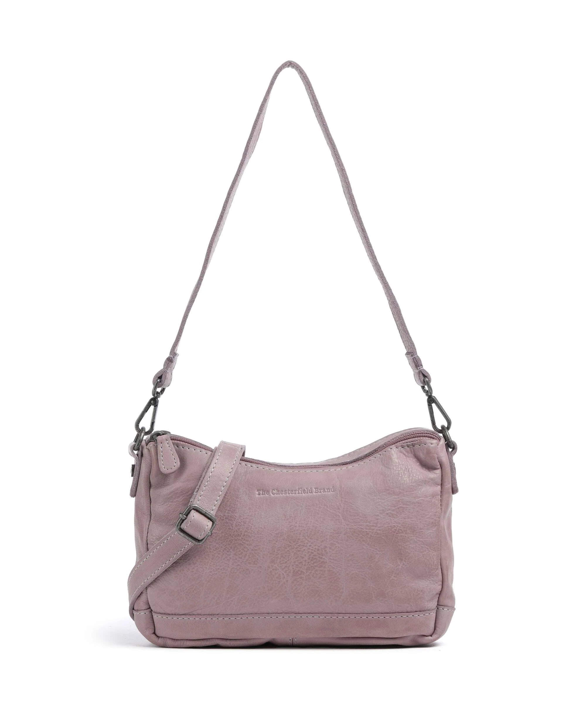 The Chesterfield Brand Washed Waxed Cow Irving Torba na ramię lavender lila