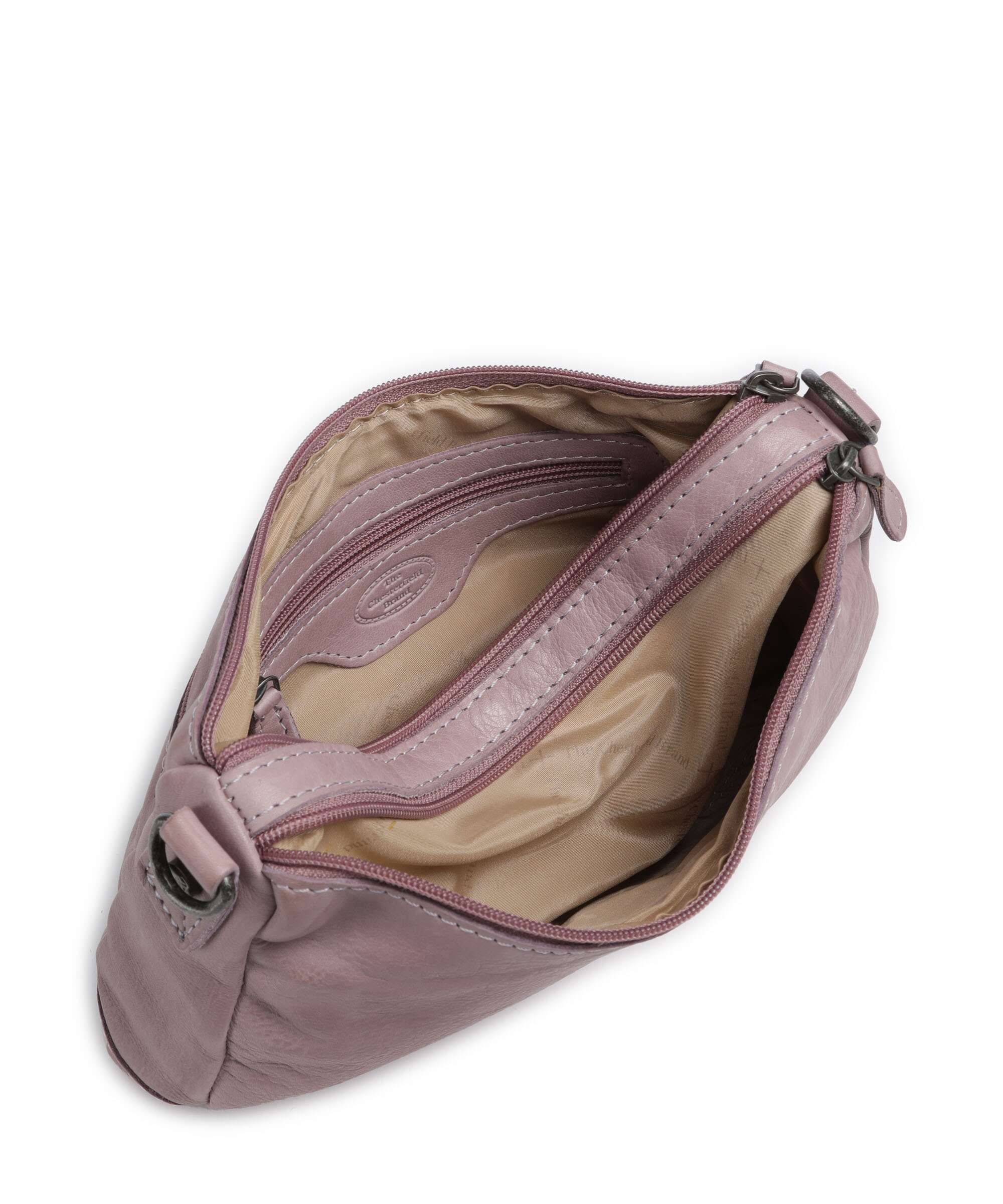 The Chesterfield Brand Washed Waxed Cow Irving Torba na ramię lavender lila - Image 7