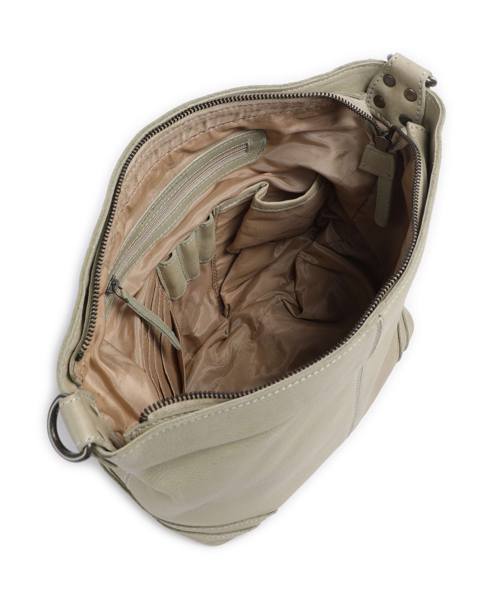 The Chesterfield Brand Washed Waxed Cow Lucy Torba na ramię ocean green - Image 5
