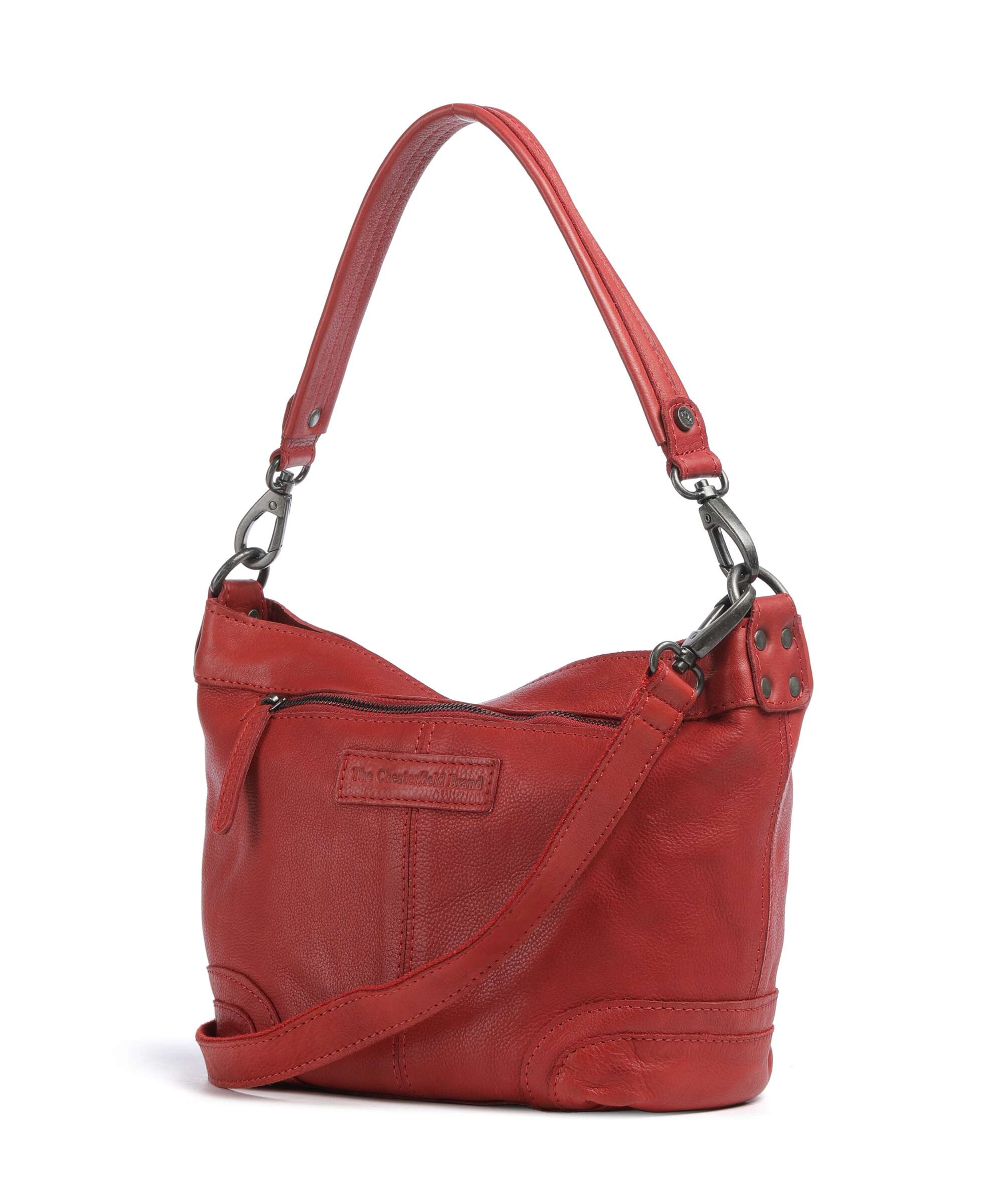 The Chesterfield Brand Washed Waxed Cow Lucy Torba na ramię red - Image 2