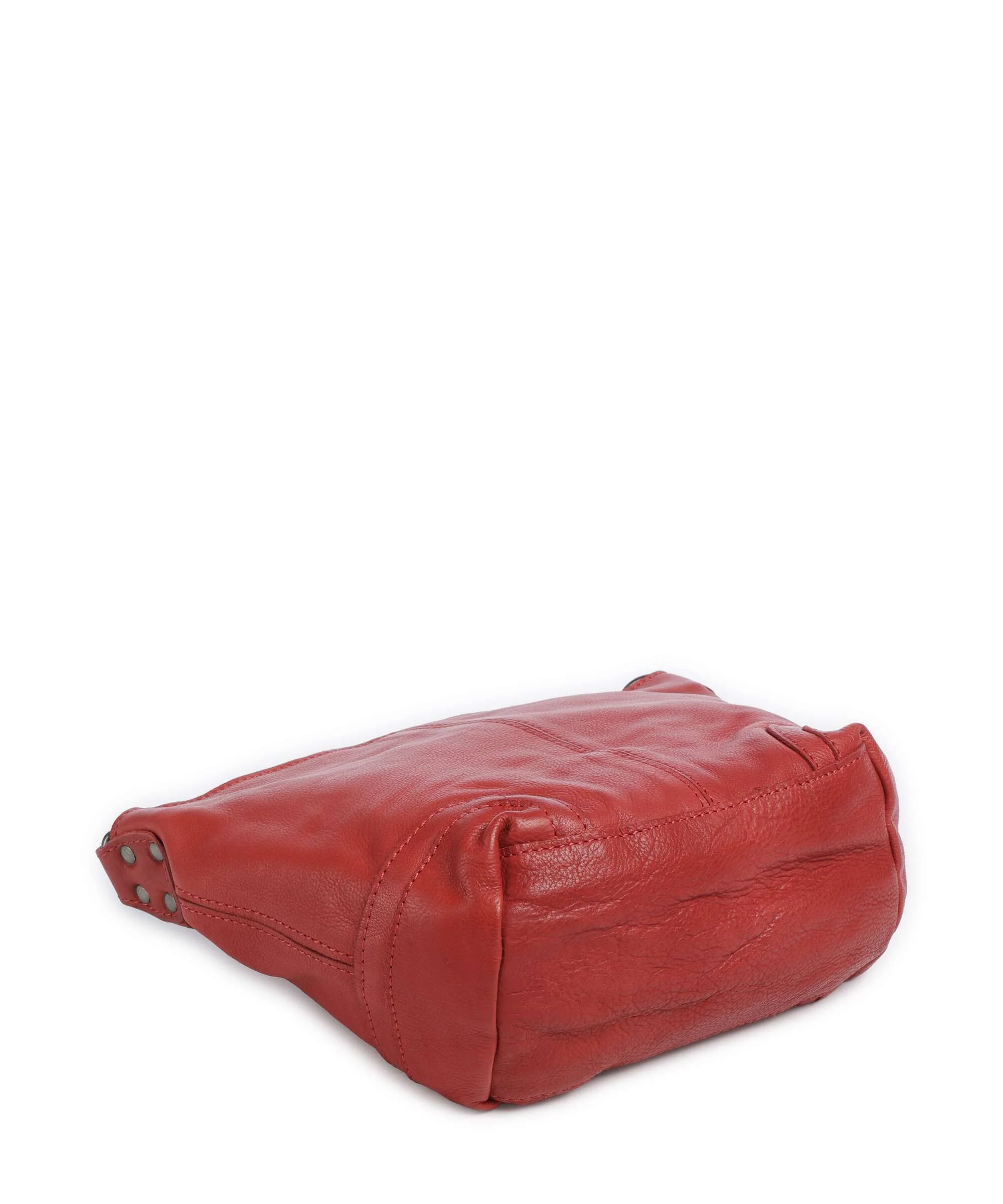 The Chesterfield Brand Washed Waxed Cow Lucy Torba na ramię red - Image 4