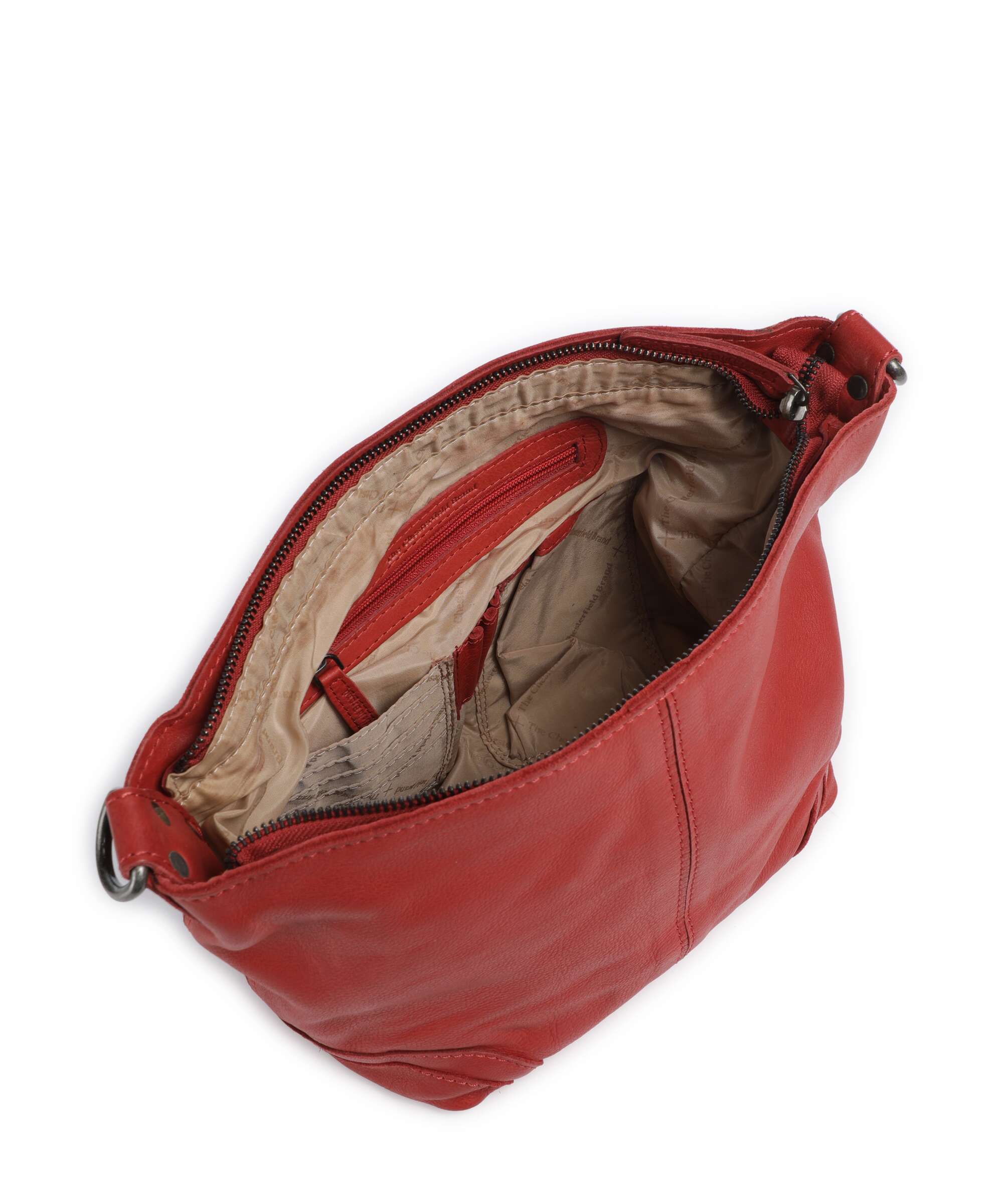 The Chesterfield Brand Washed Waxed Cow Lucy Torba na ramię red - Image 5