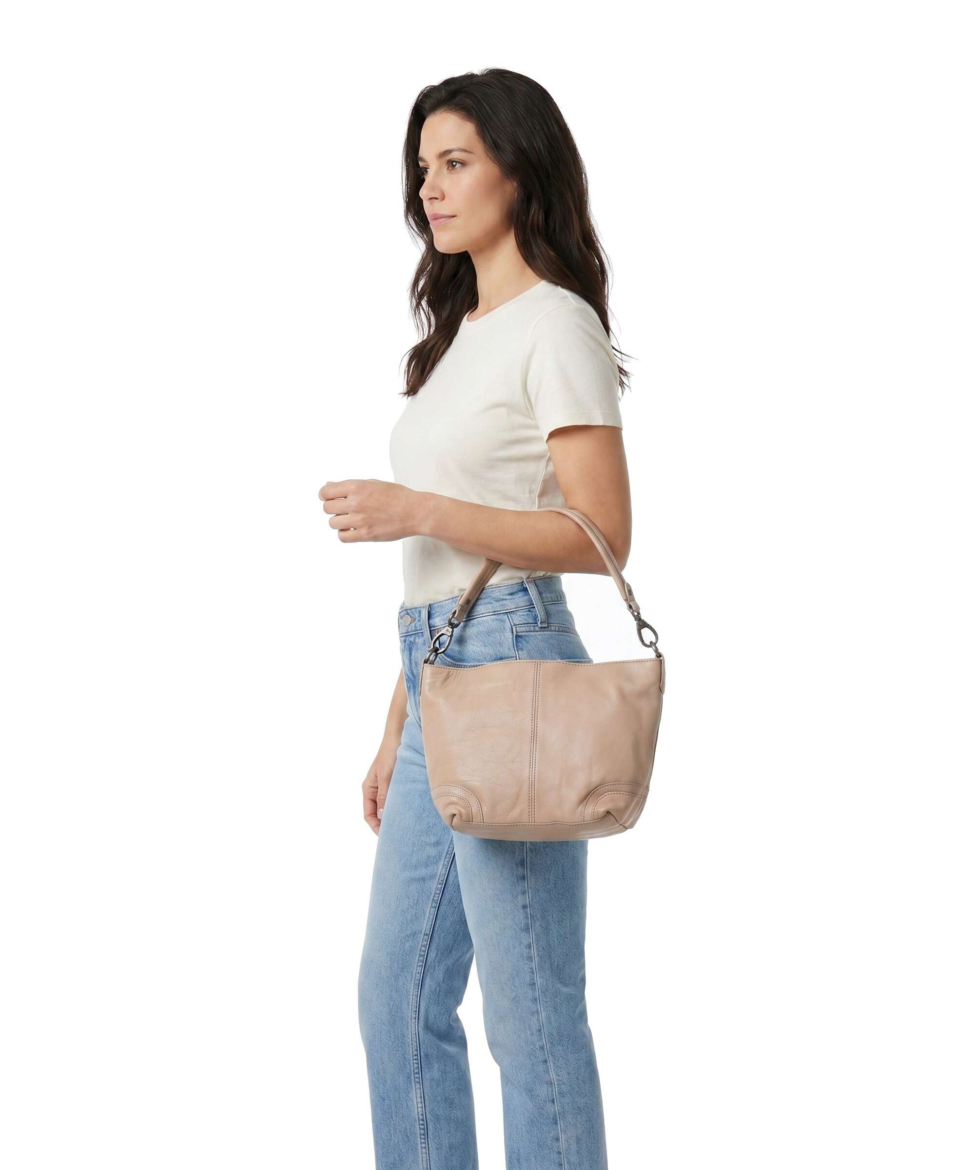 The Chesterfield Brand Washed Waxed Cow Lucy Torba na ramię beige - Image 3