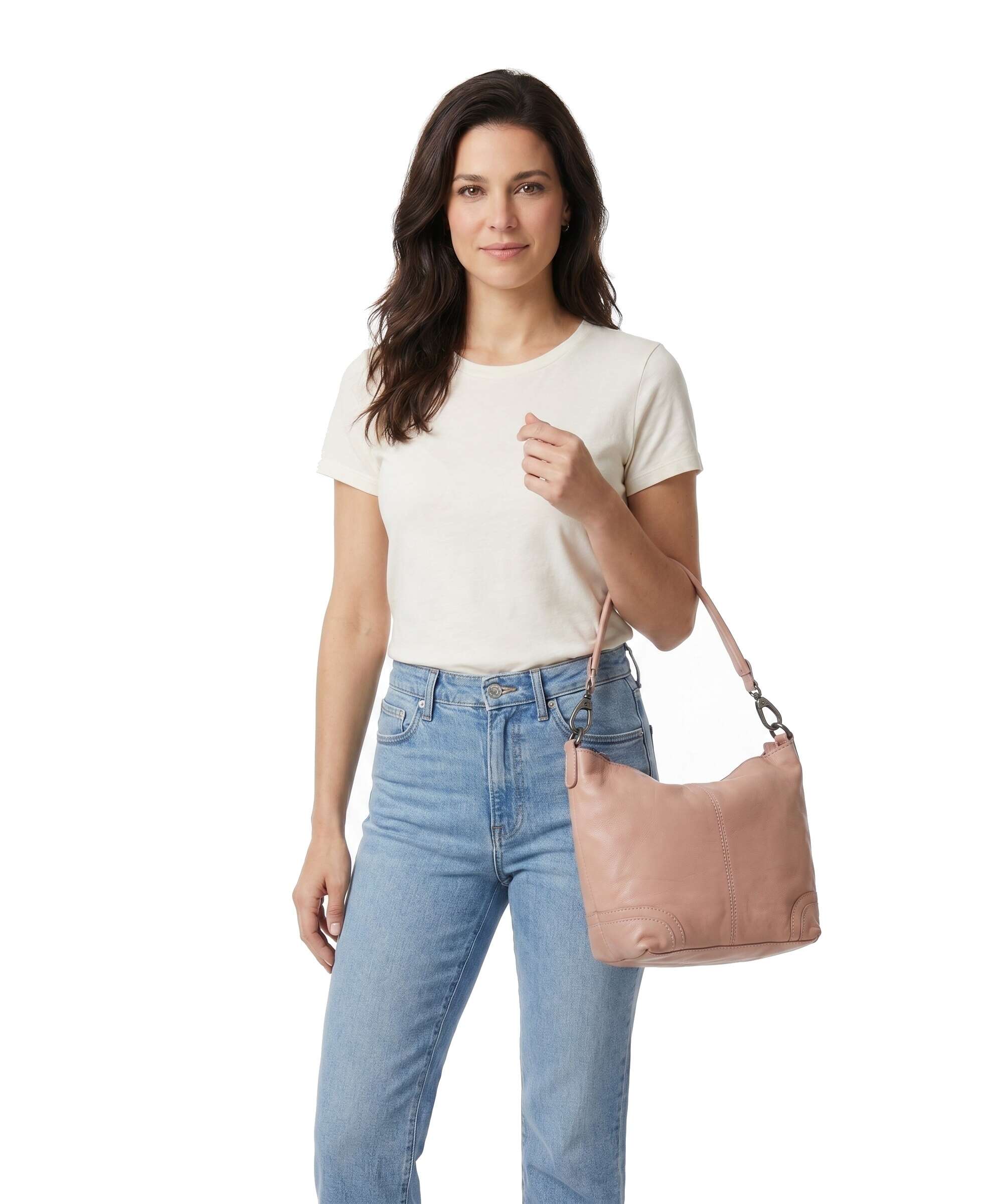 The Chesterfield Brand Washed Waxed Cow Lucy Torba na ramię vintage rose - Image 3