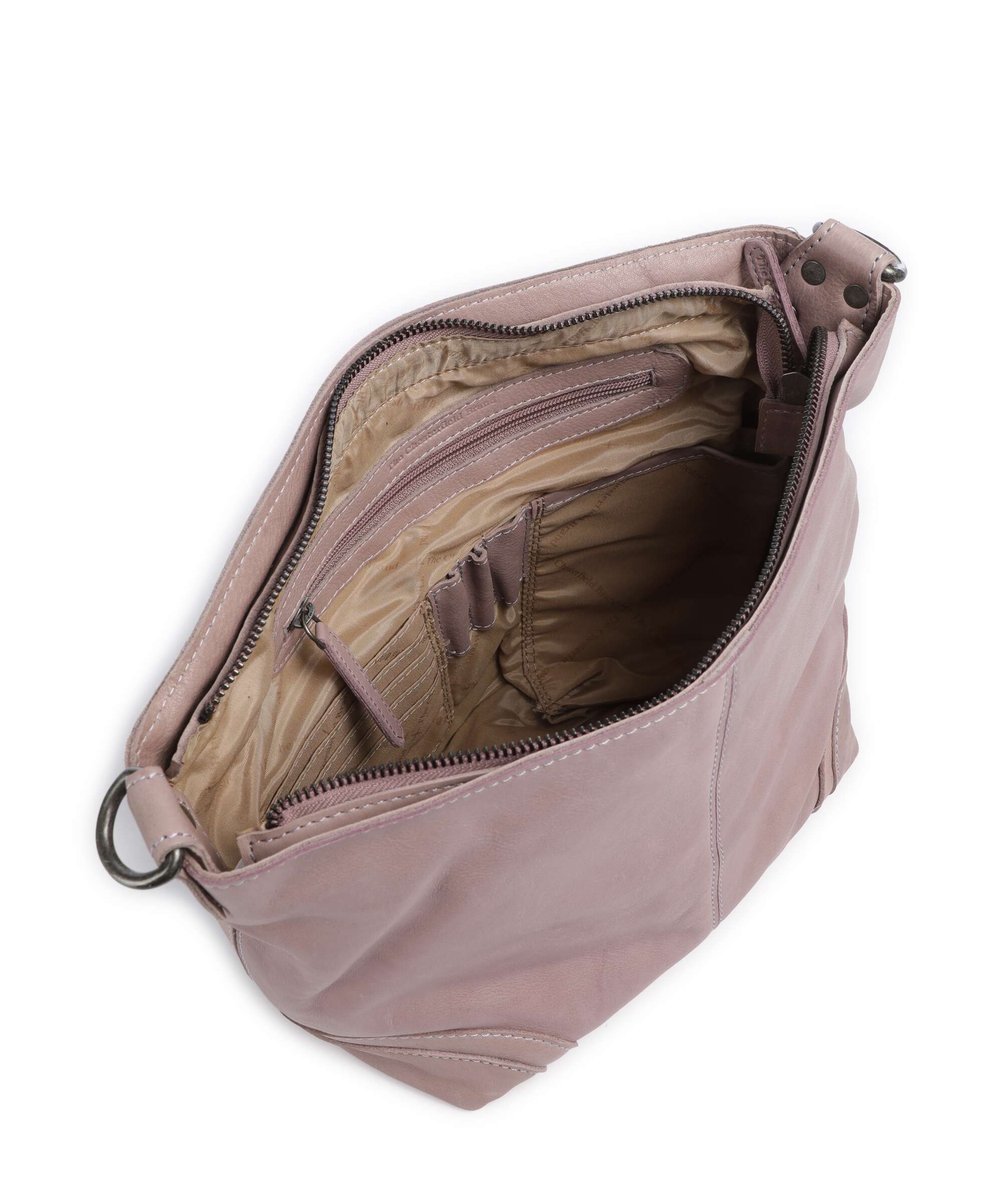 The Chesterfield Brand Washed Waxed Cow Lucy Torba na ramię lavender lilac - Image 6