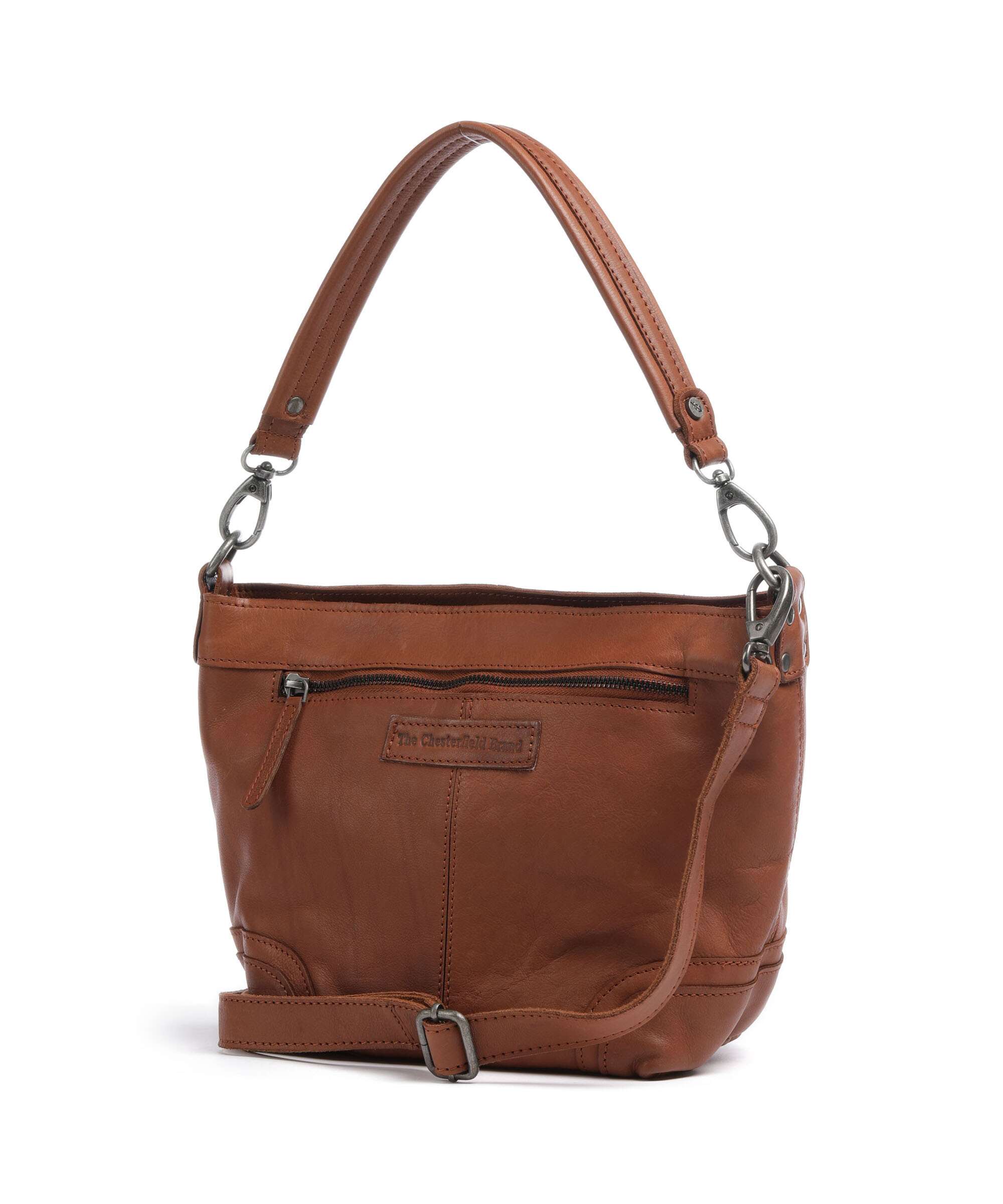 The Chesterfield Brand Washed Waxed Cow Lucy Torba na ramię cognac - Image 2