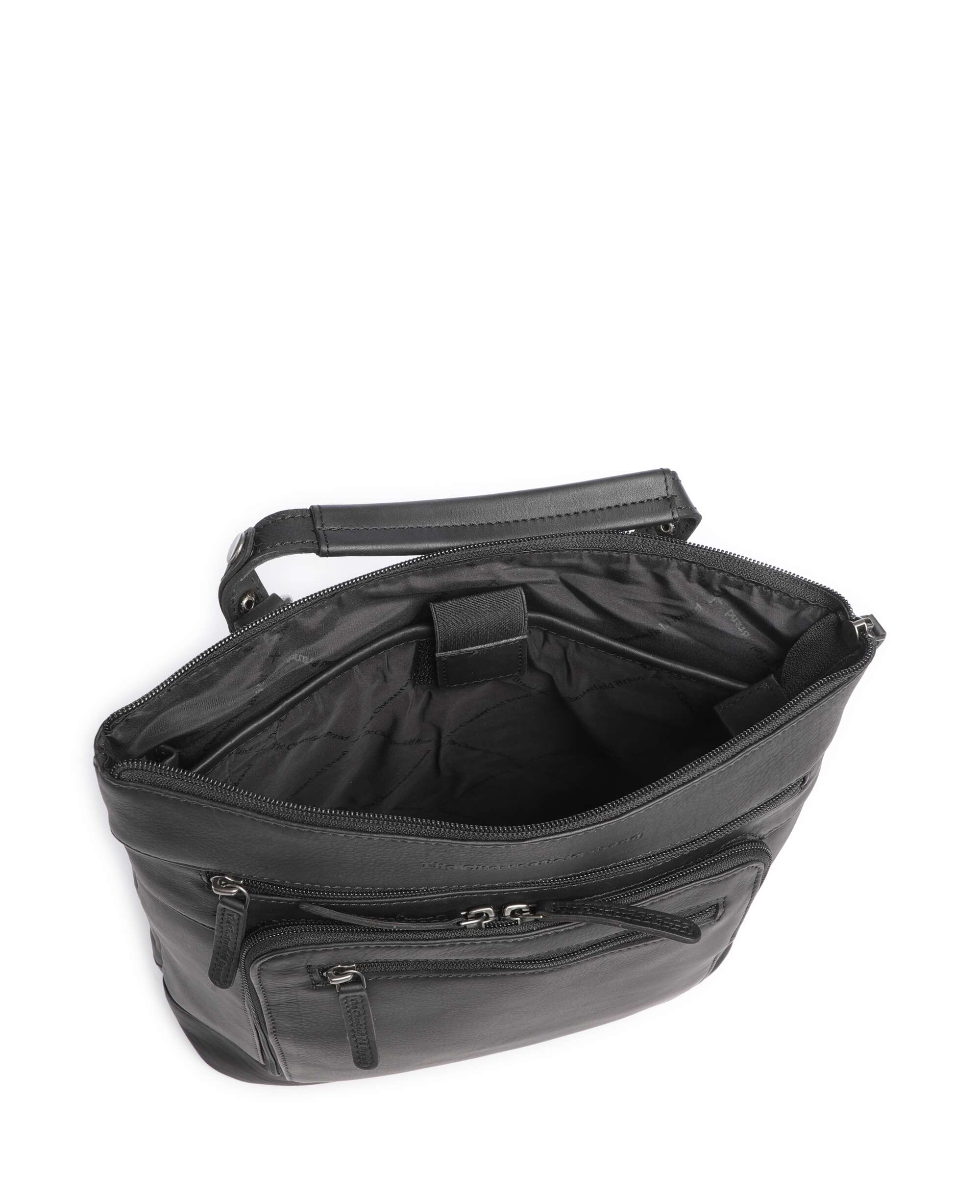 The Chesterfield Brand Wax Pull Up Cow Caldero Plecak black - Image 6