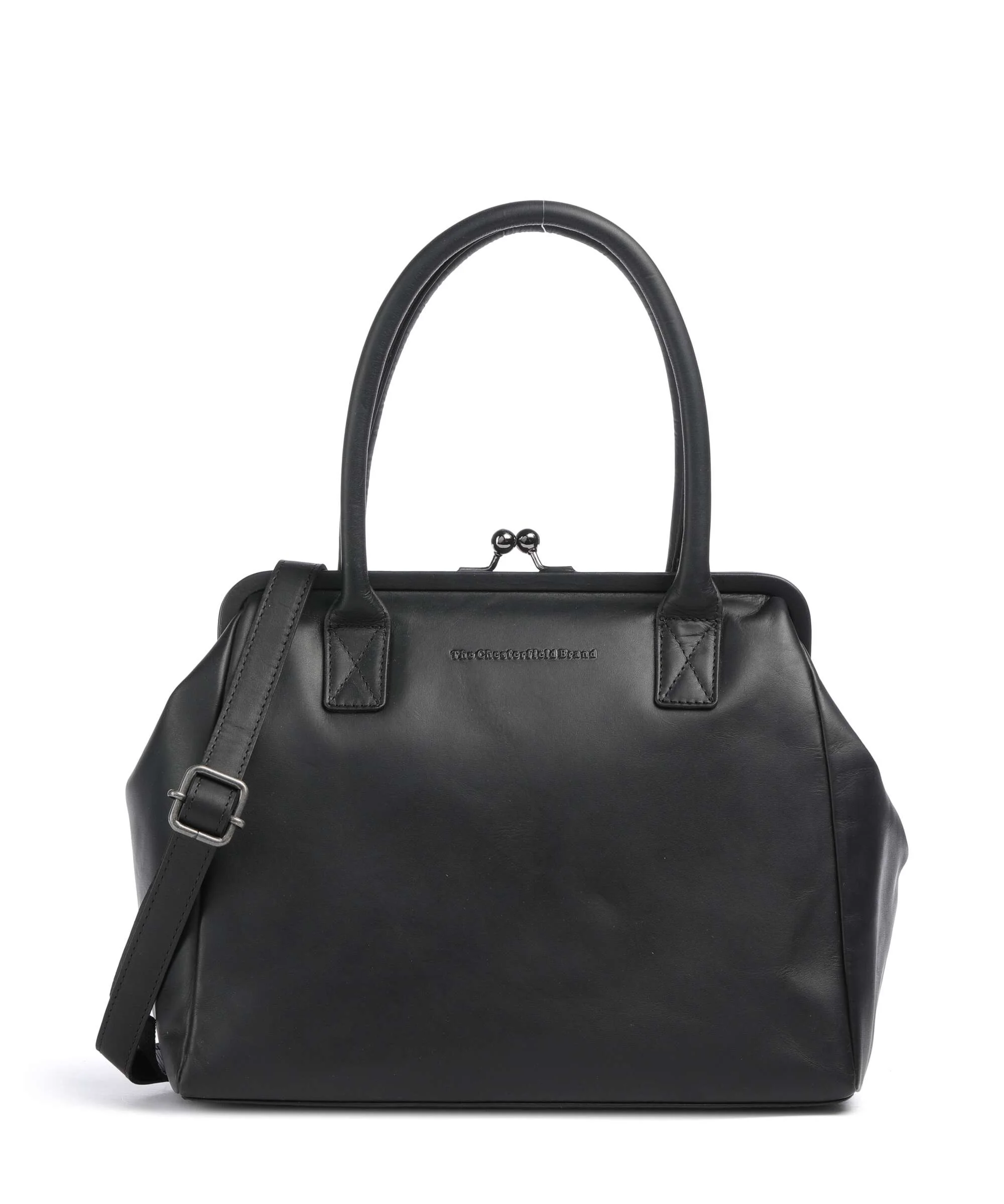 The Chesterfield Brand Wax Pull Up Cow Dorin Torba na ramię black