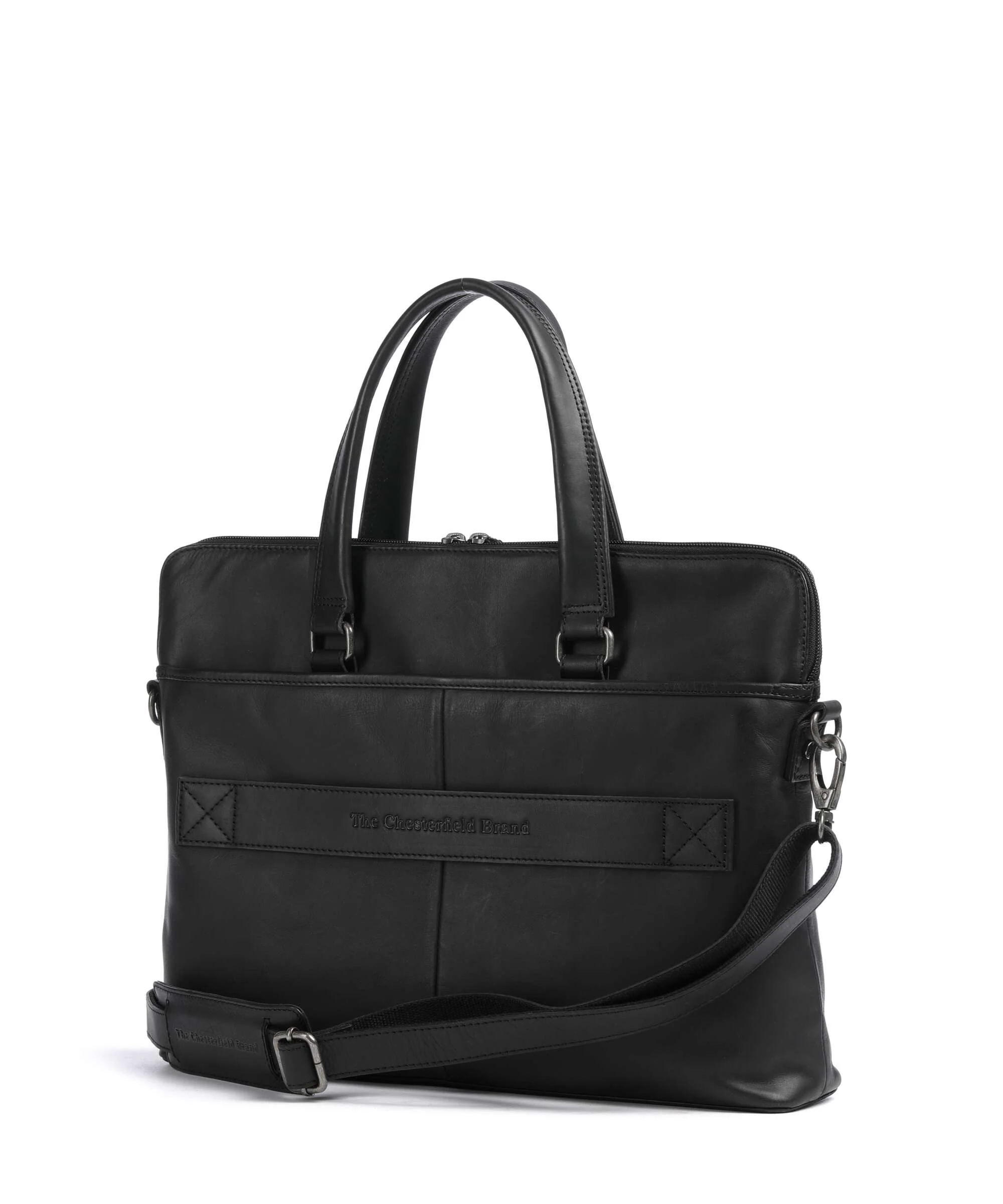 The Chesterfield Brand Wax Pull Up Cow Elvas Torba na laptopa black - Image 2