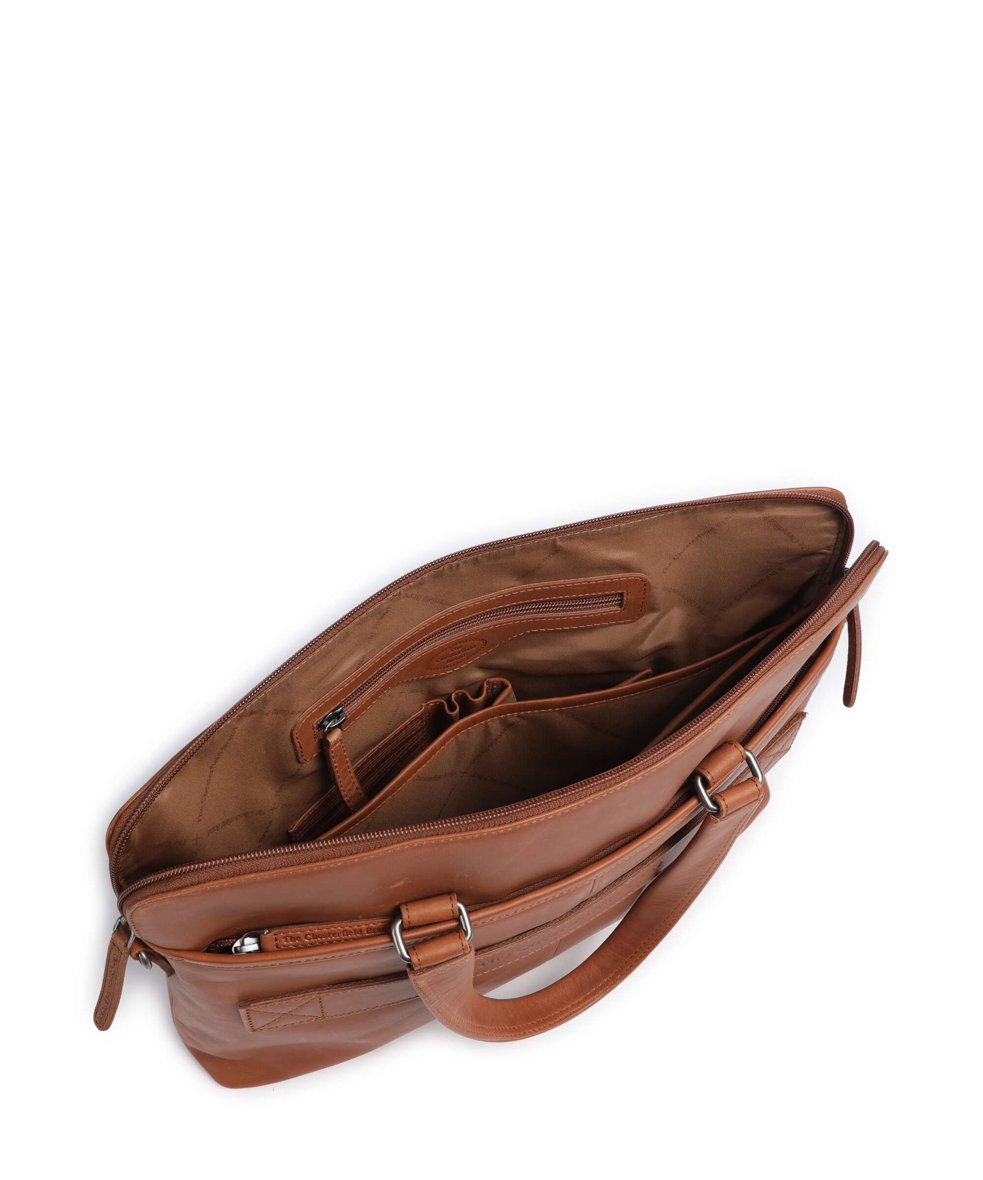 The Chesterfield Brand Wax Pull Up Cow Elvas Torba na laptopa cognac - Image 6