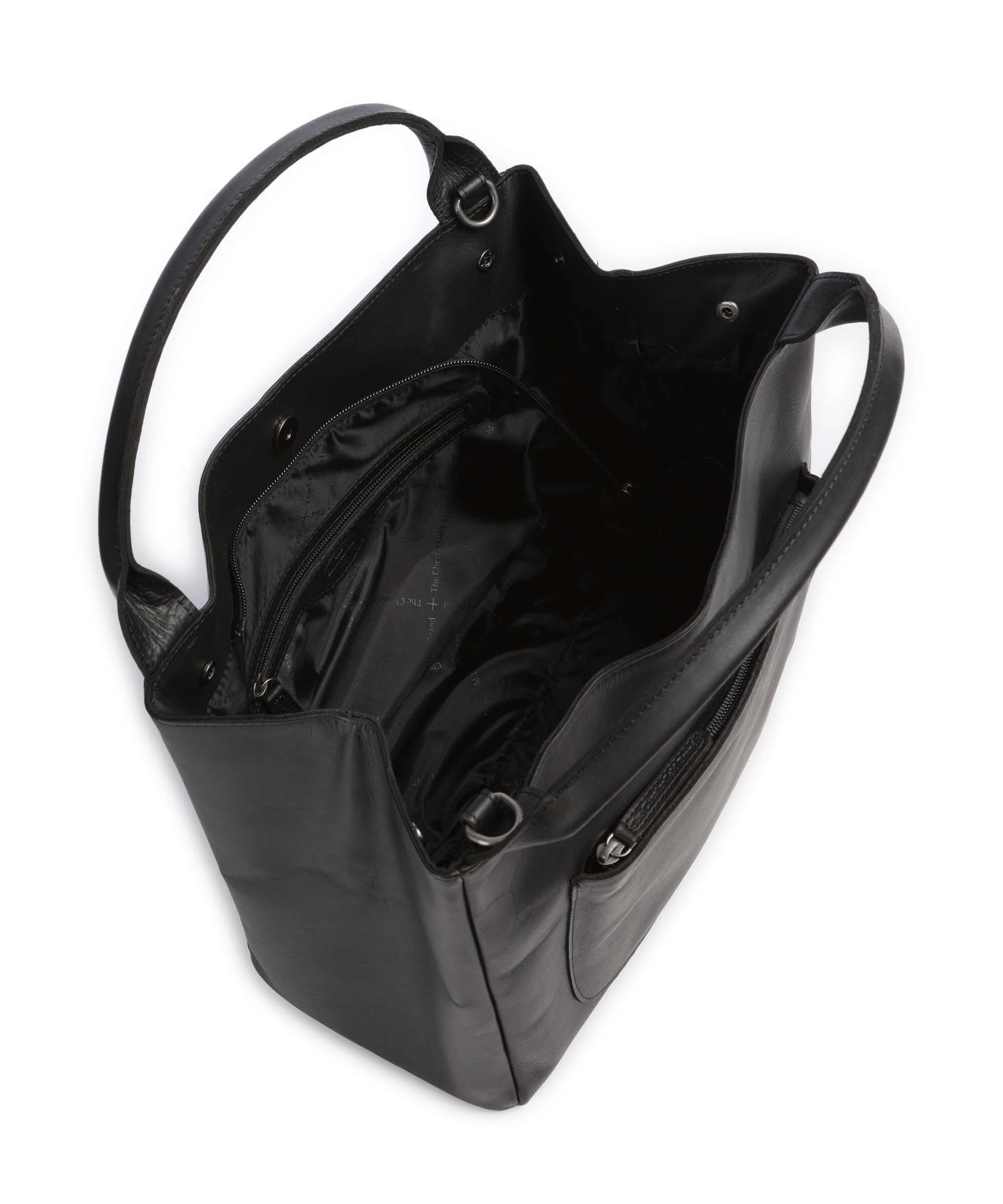 The Chesterfield Brand Wax Pull Up Cow Fioline Torebka black - Image 4