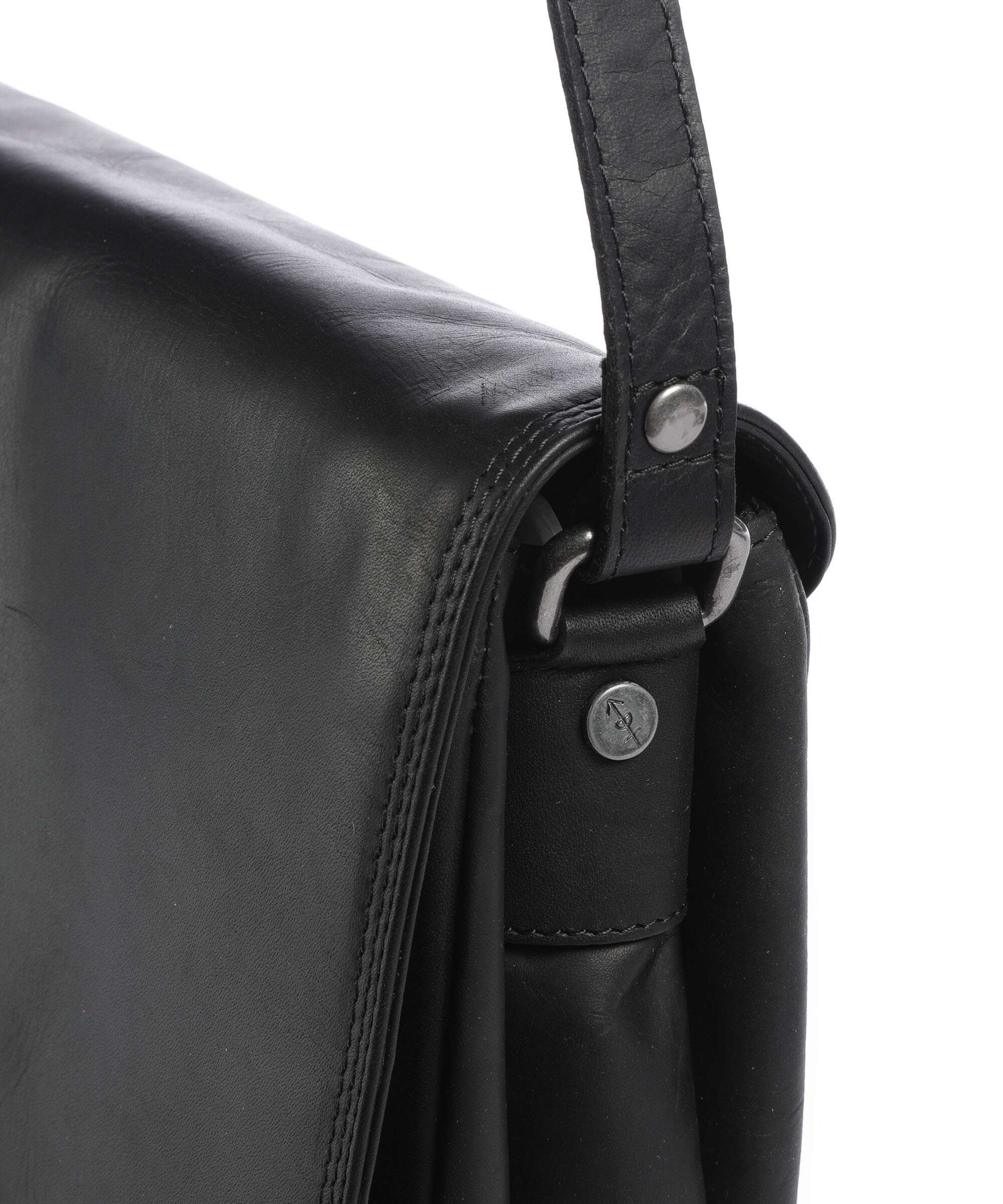 The Chesterfield Brand Wax Pull Up Cow Laverton Torba przez ramię black - Image 4