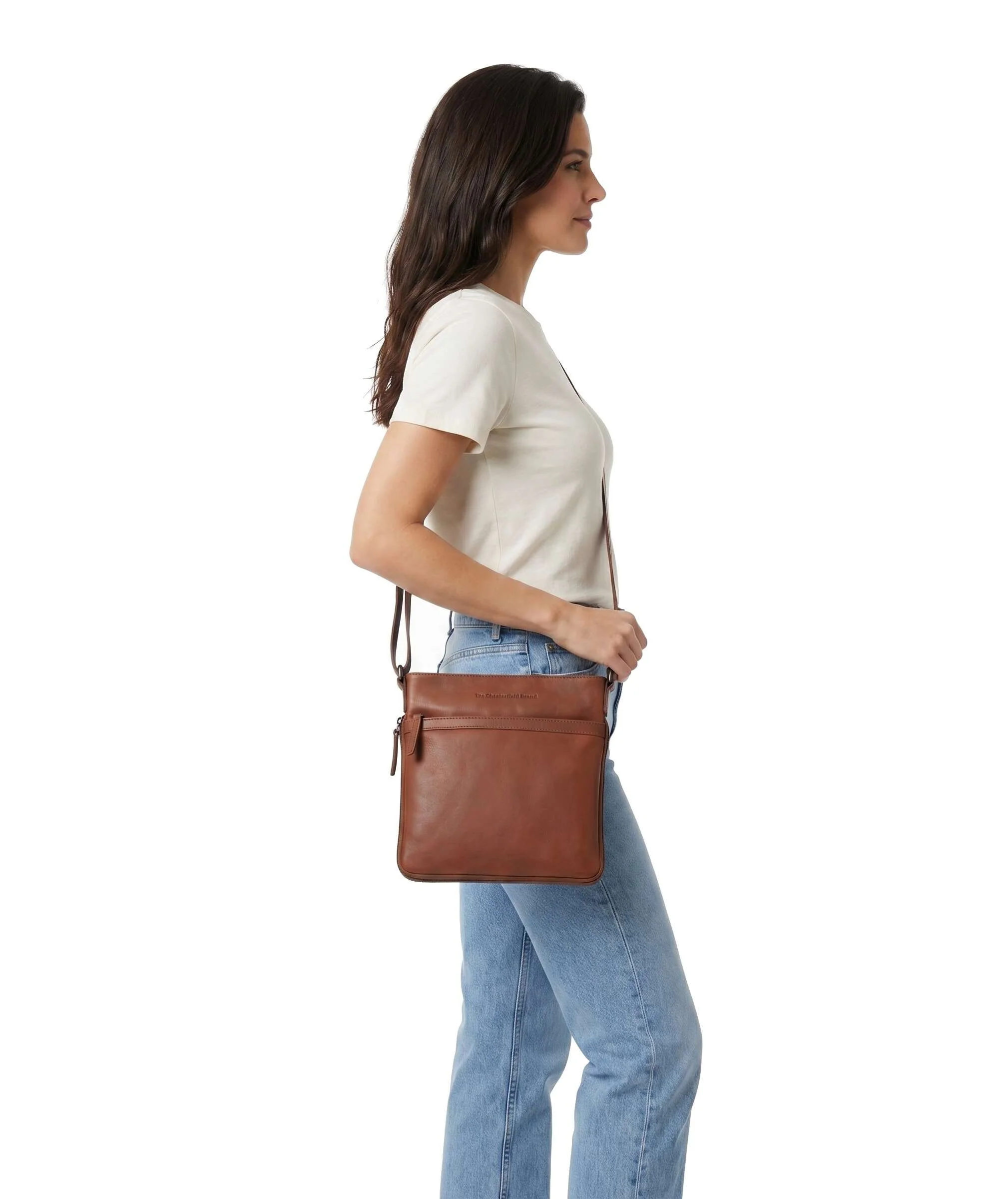 The Chesterfield Brand Wax Pull Up Cow Mirea Torba przez ramię cognac - Image 3