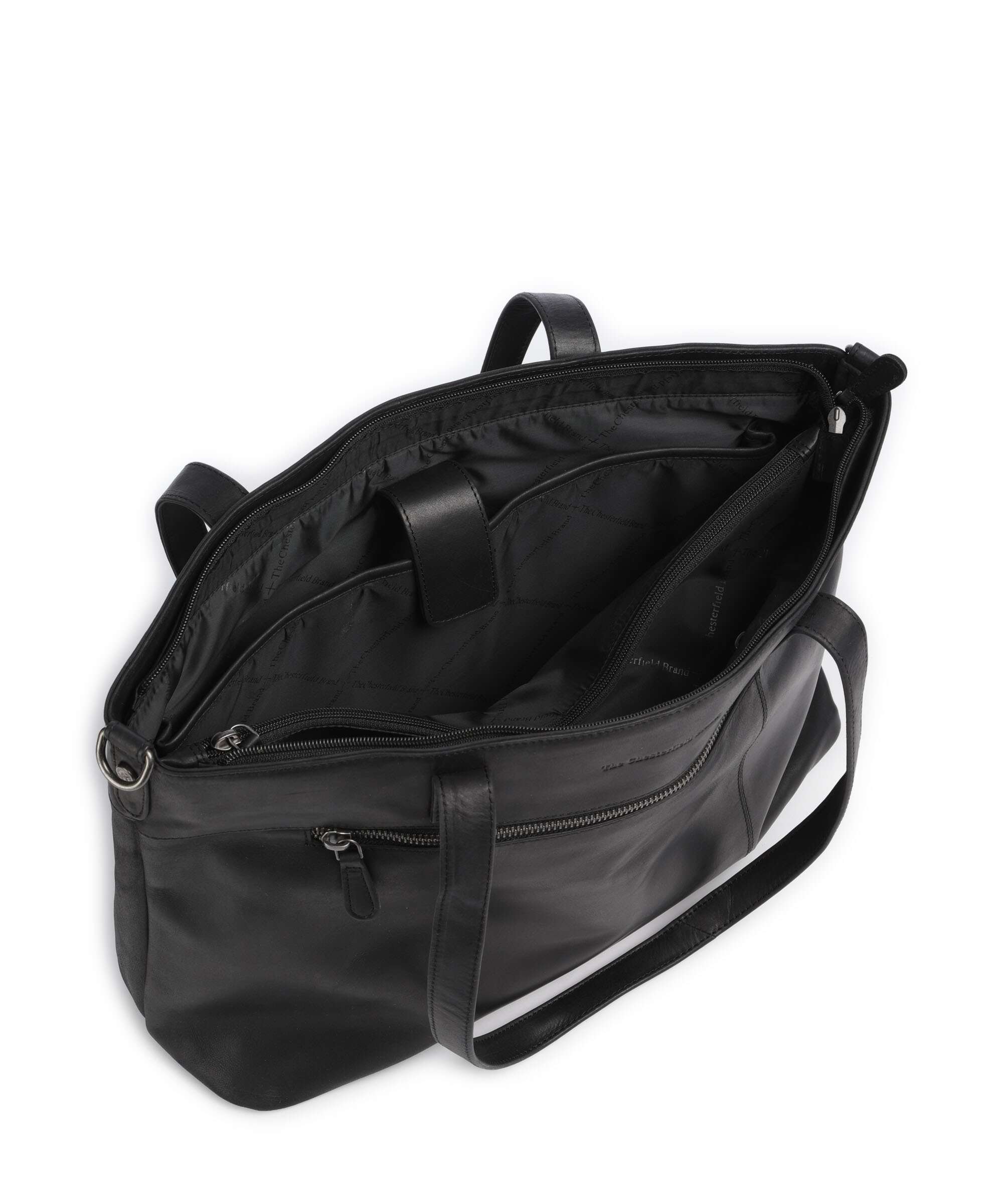The Chesterfield Brand Wax Pull Up Cow Osira Torba na zakupy black - Image 5