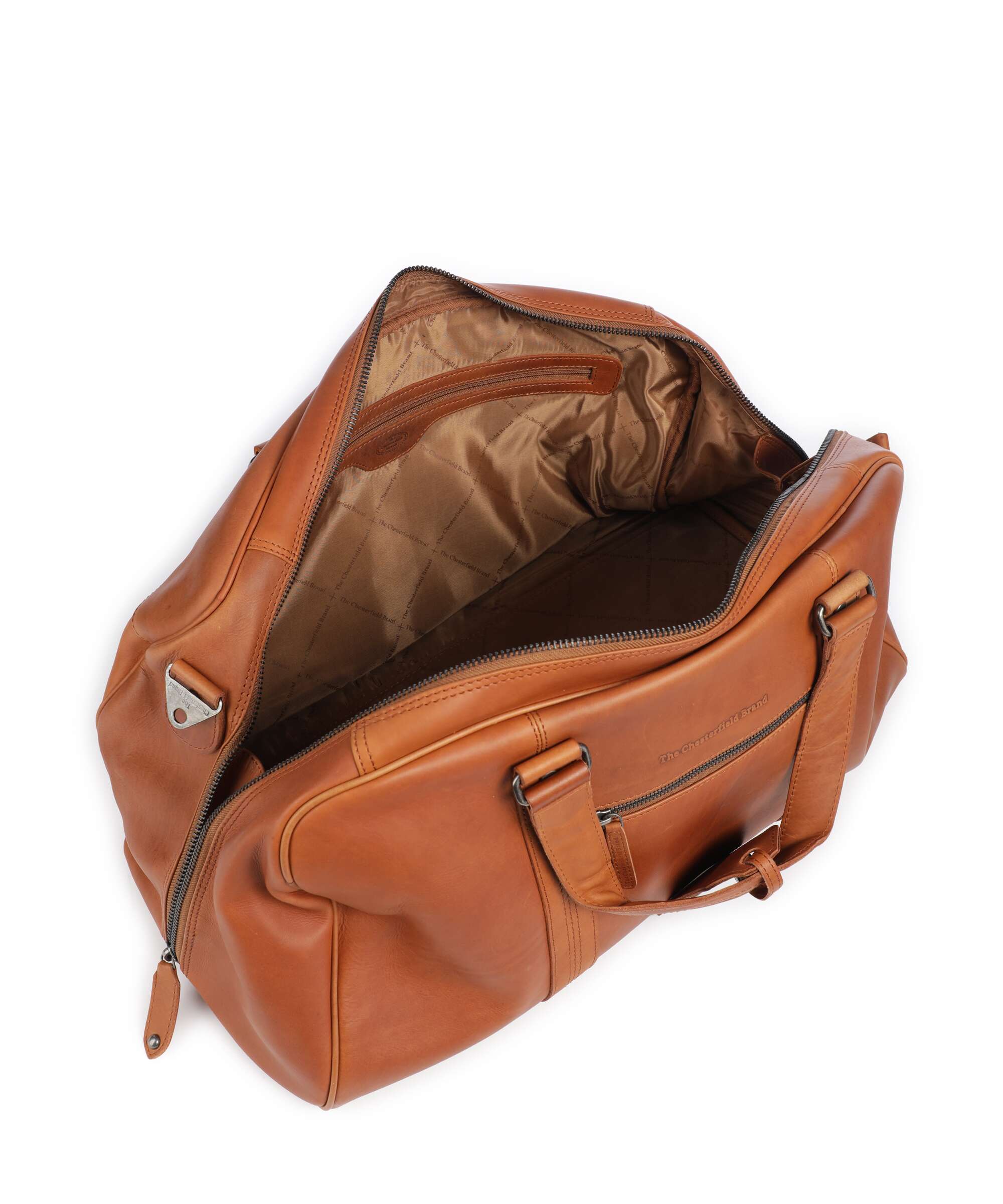 The Chesterfield Brand Wax Pull Up Cow Rivaro Torba weekendowa cognac - Image 5