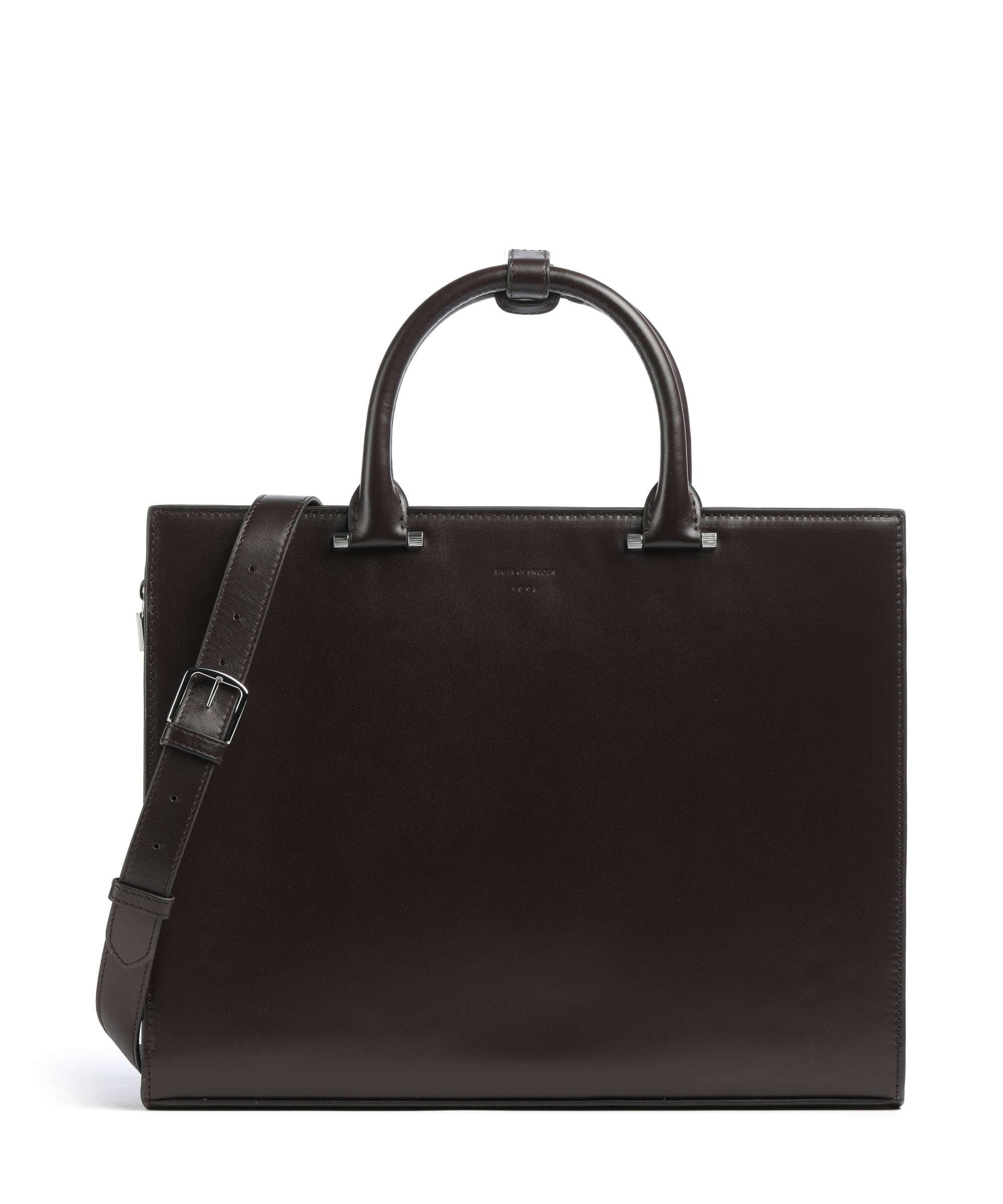 Tiger of Sweden Valise S Aktówka dark brown
