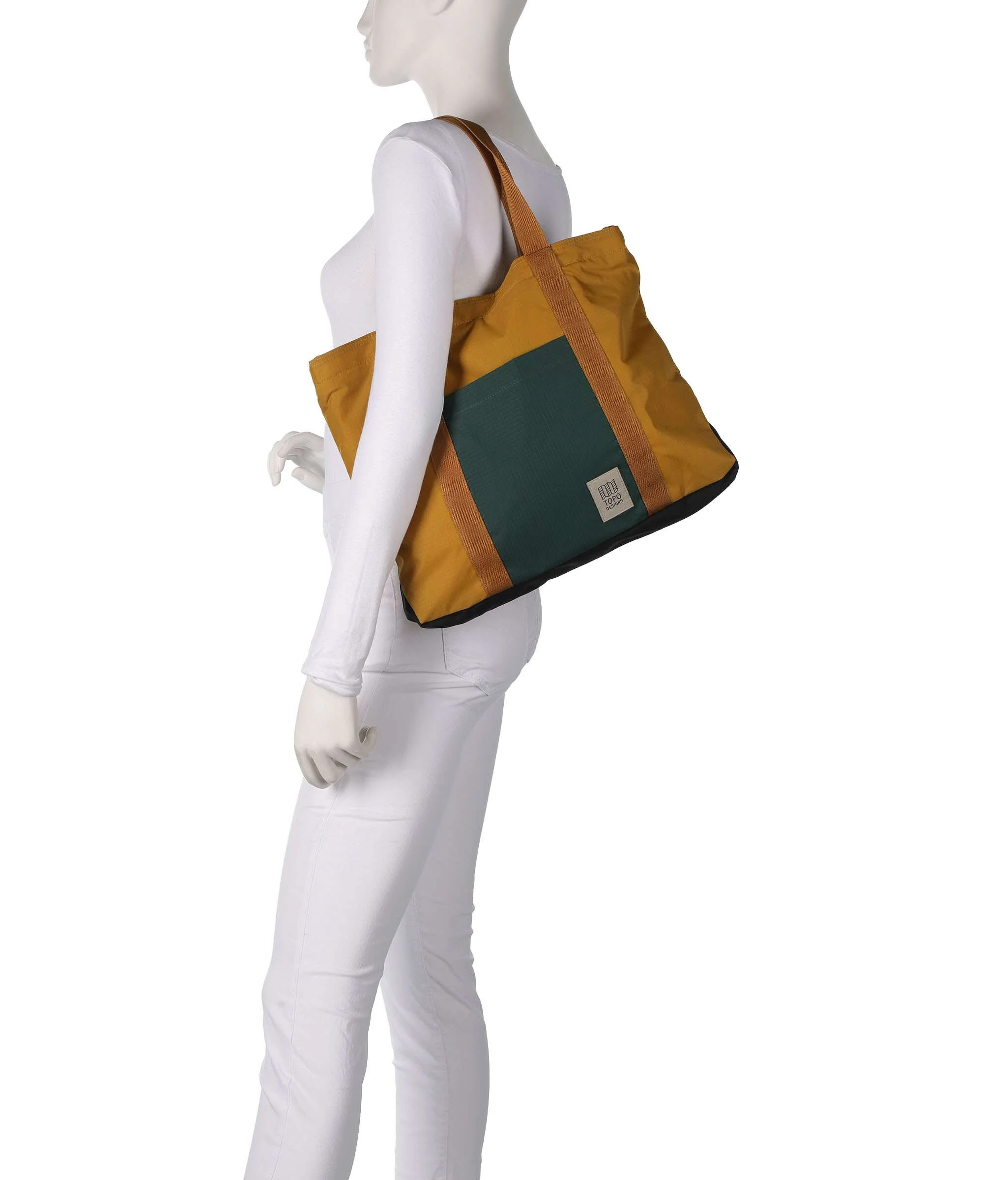 Topo Designs Mountain Essential Torba na zakupy mustard/forest - Image 3