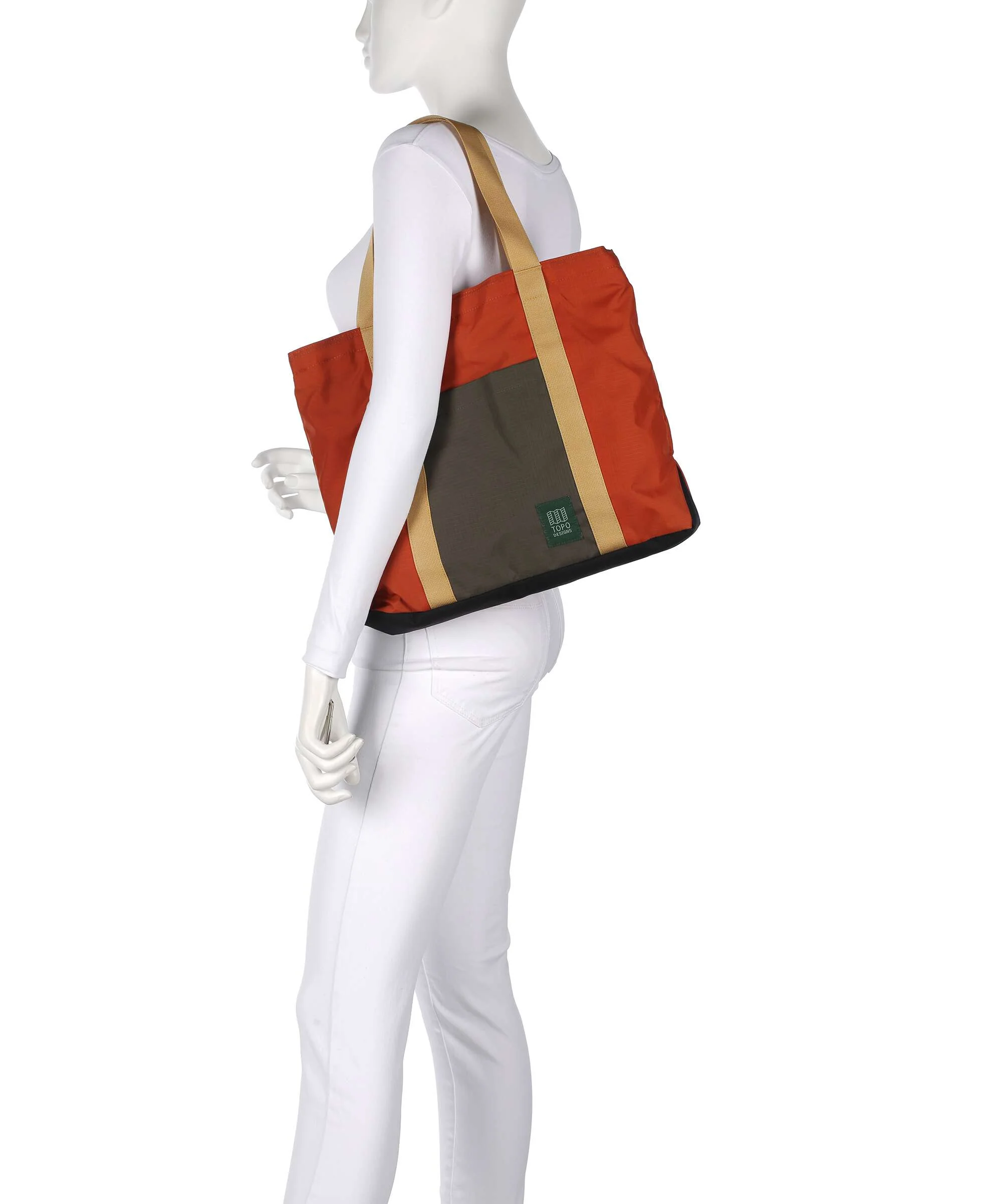 Topo Designs Mountain Essential Torba na zakupy woodland/terracotta - Image 3
