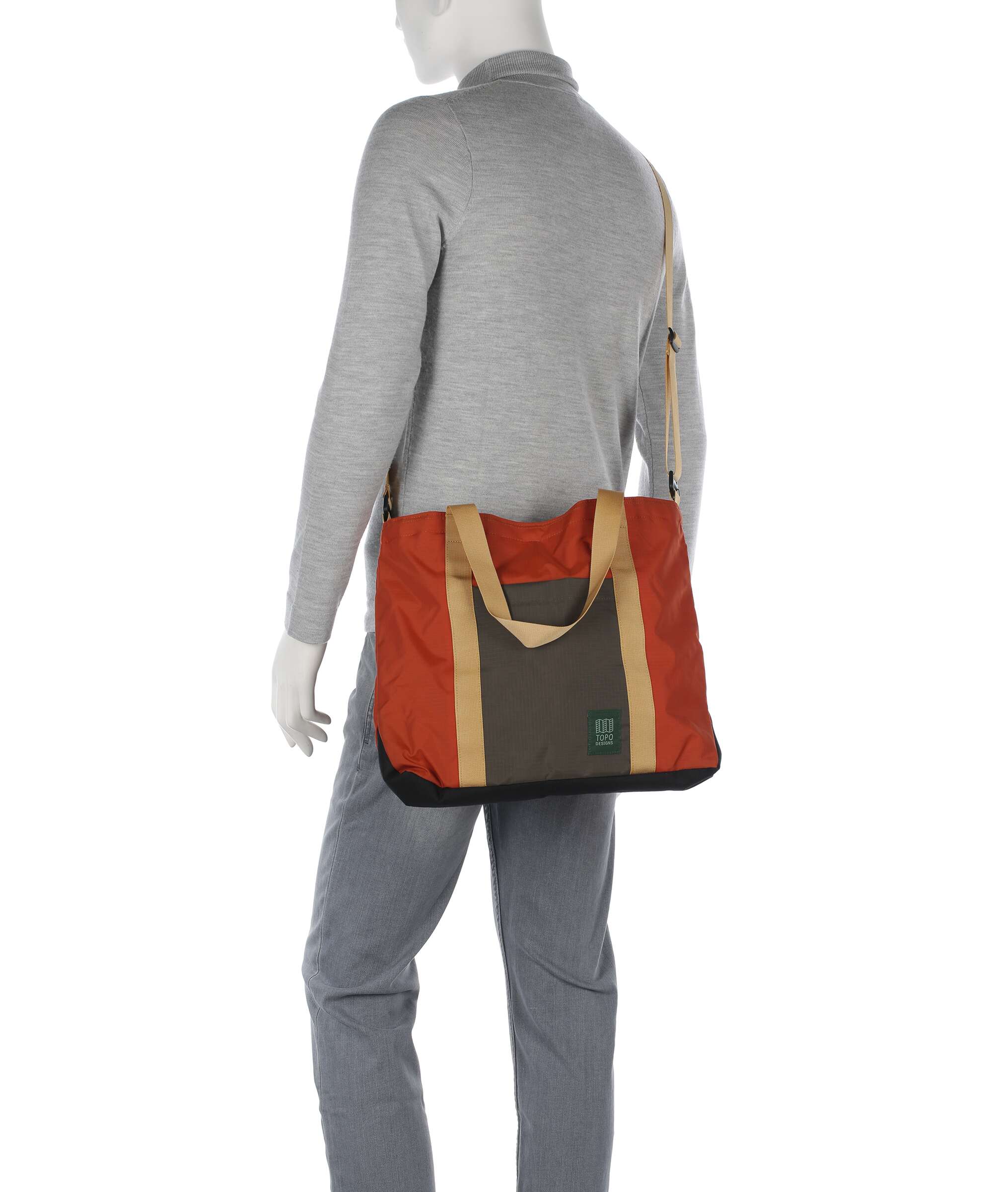 Topo Designs Mountain Essential Torba na zakupy woodland/terracotta - Image 4